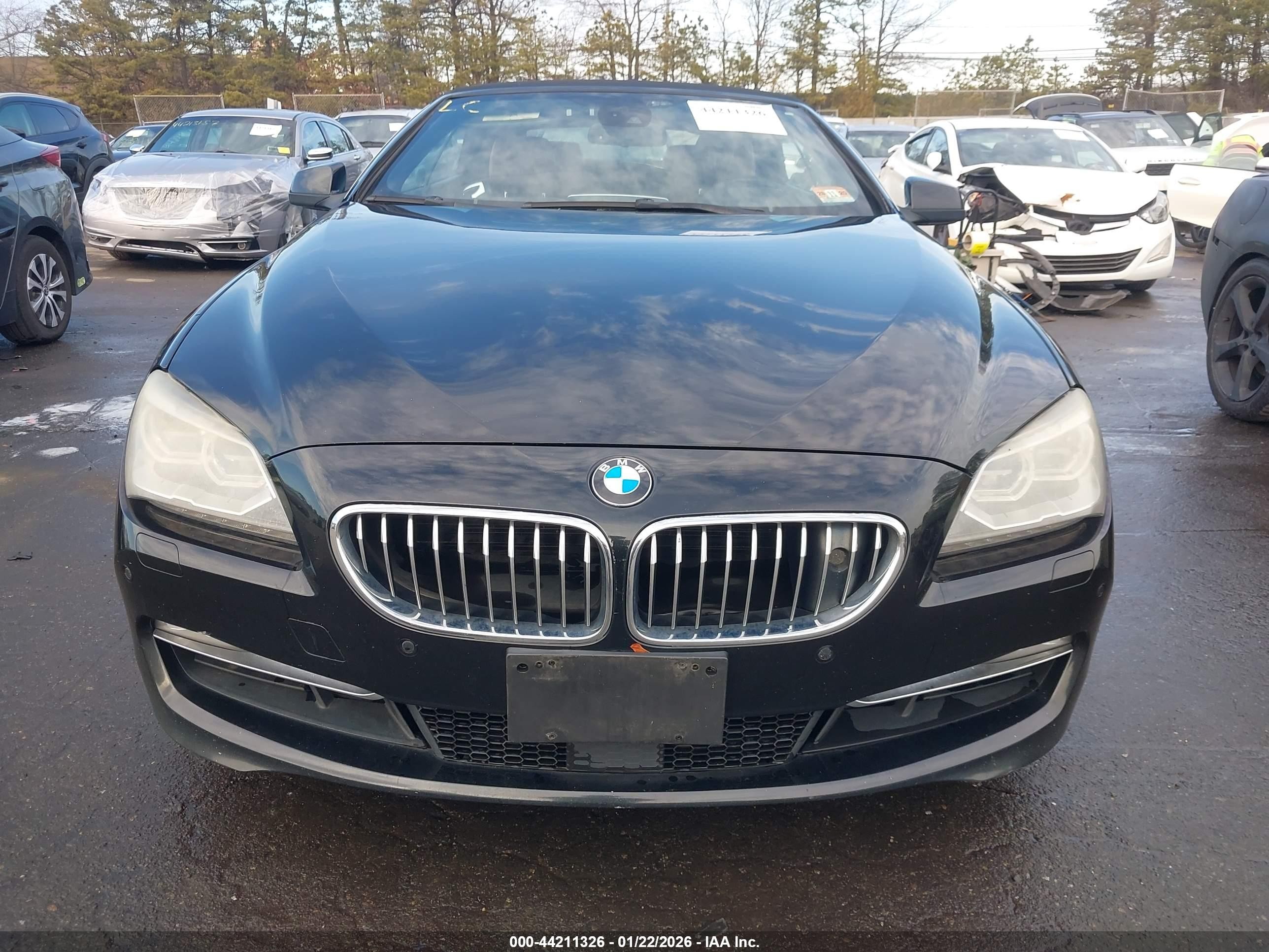 2012 Bmw 650i Xdrive Black vin: WBALZ5C59CDW99792