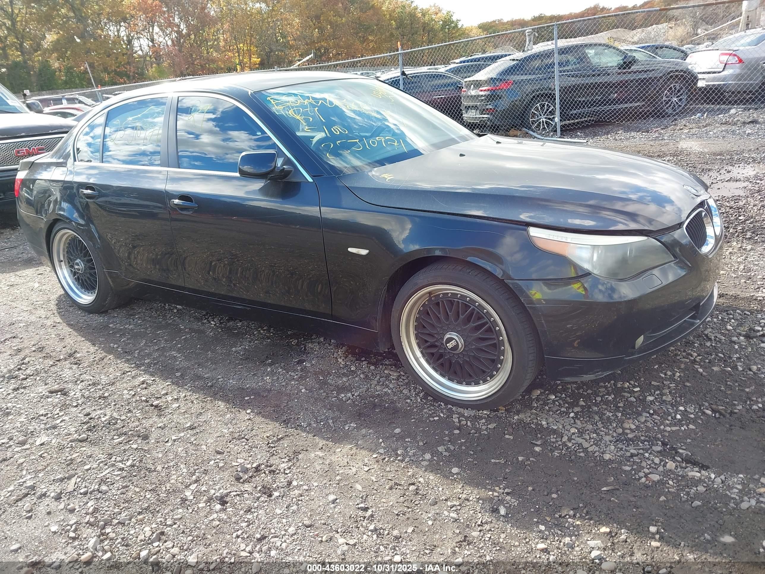 2004 Bmw 525i   Black vin: WBANA53504B174097