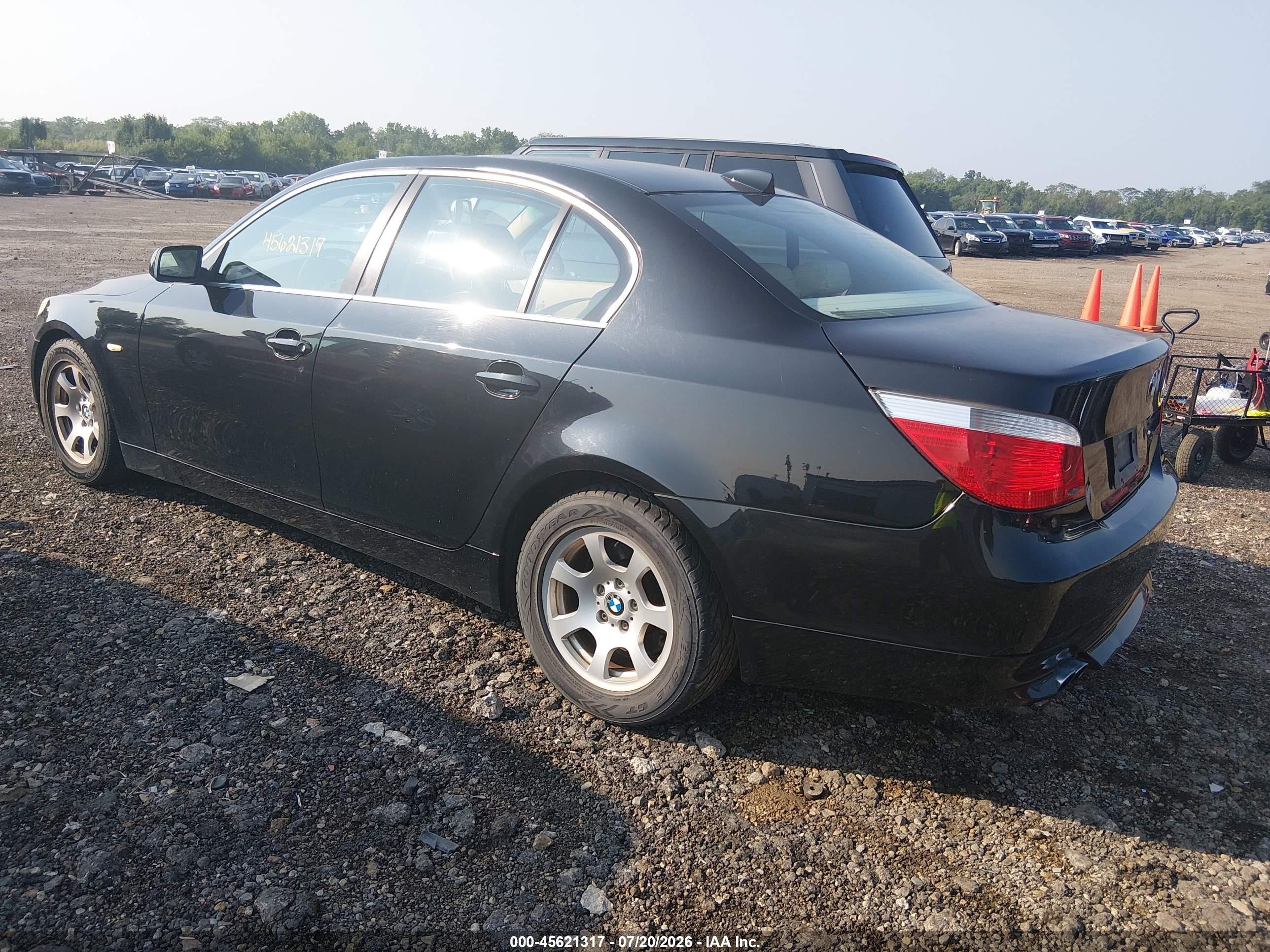 2004 Bmw 525i   Черный vin: WBANA53504B849057