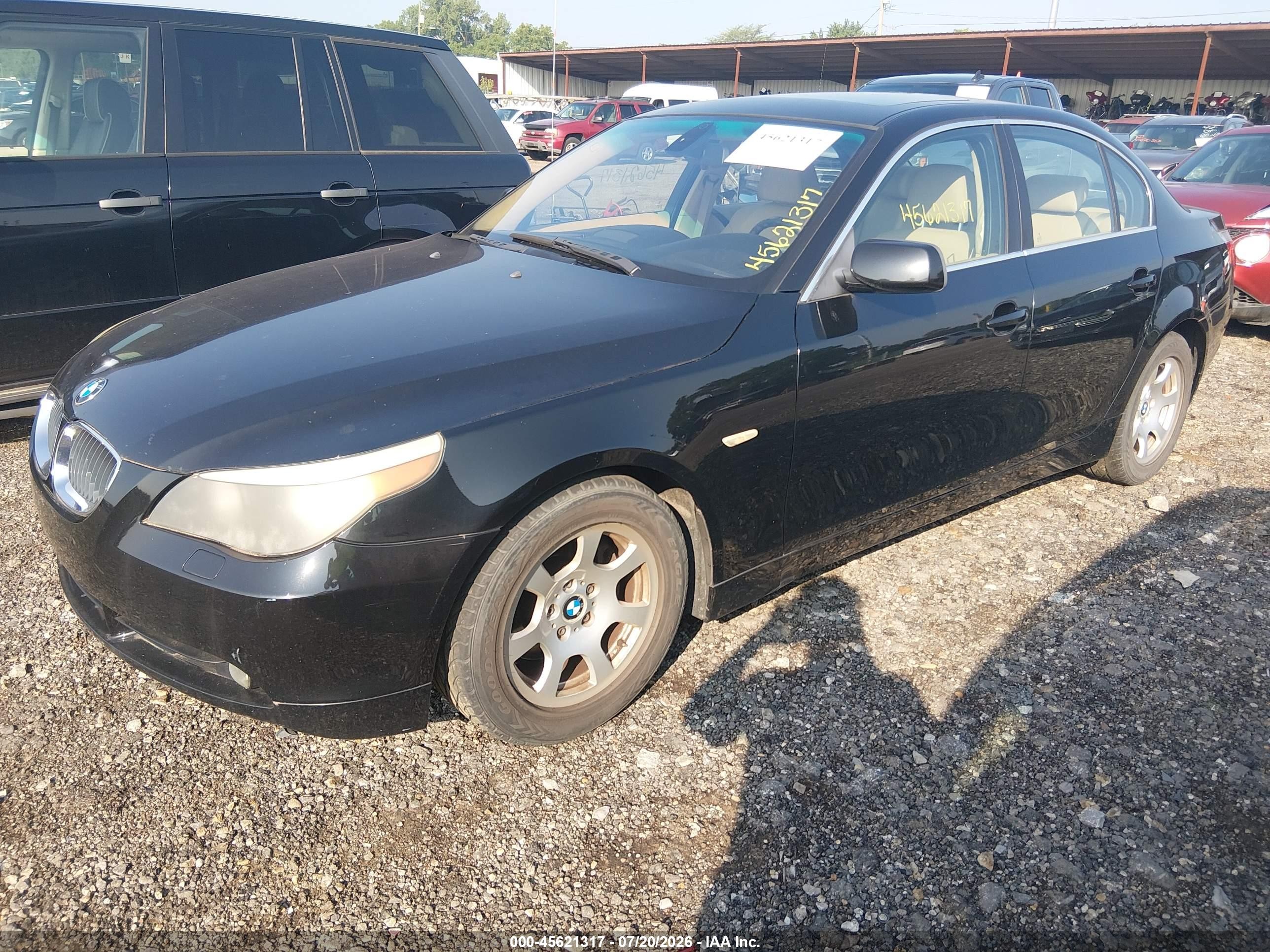 2004 Bmw 525i   Черный vin: WBANA53504B849057