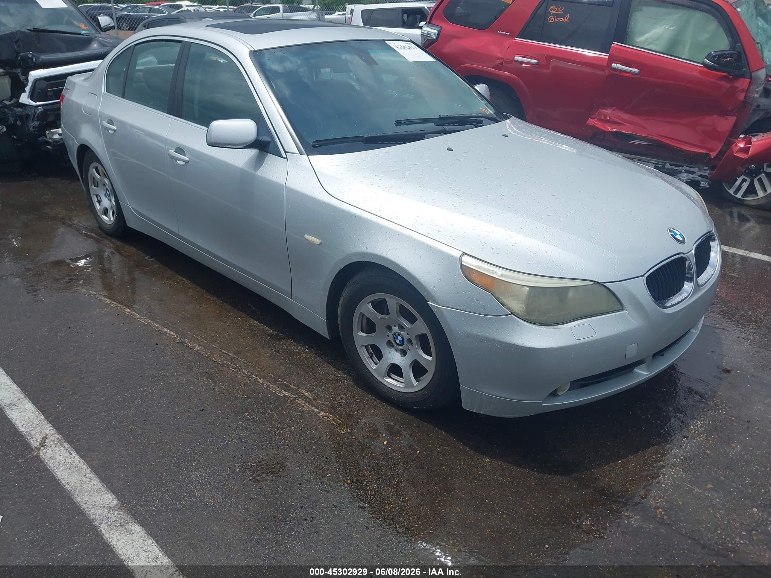 2004 Bmw 525i   Gray vin: WBANA53504B851956