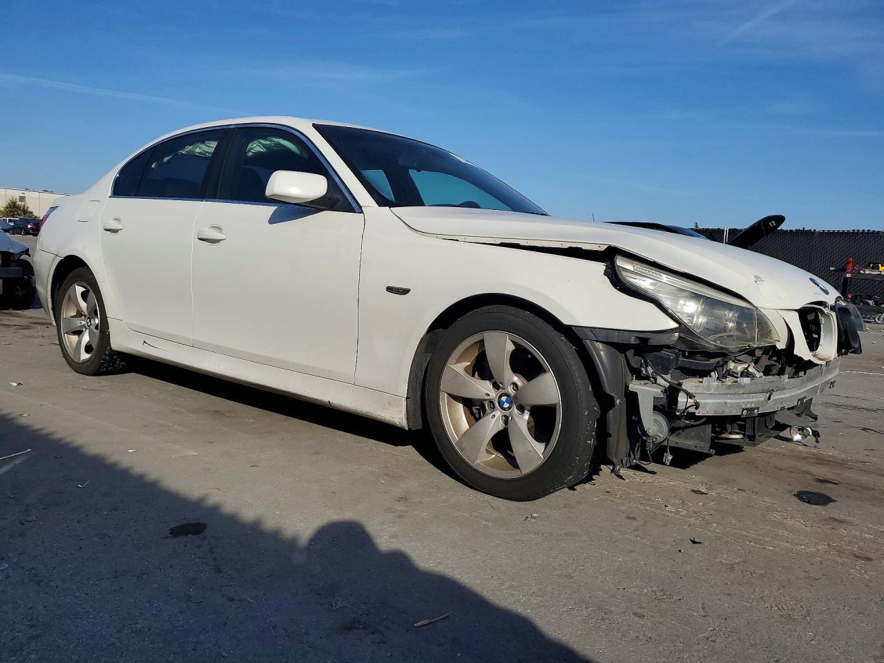 2005 Bmw 525 I White vin: WBANA53505B858780