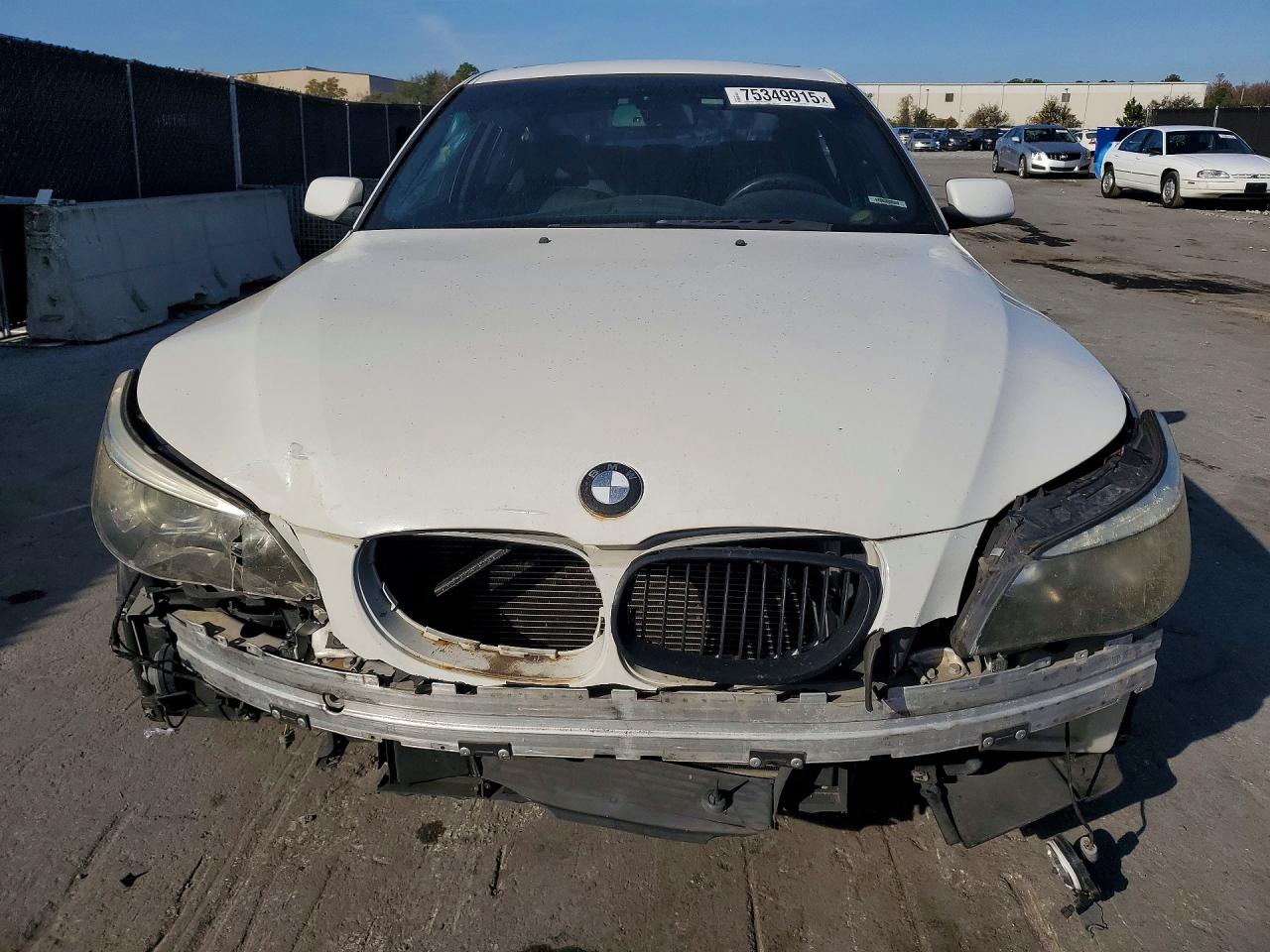 2005 Bmw 525 I White vin: WBANA53505B858780