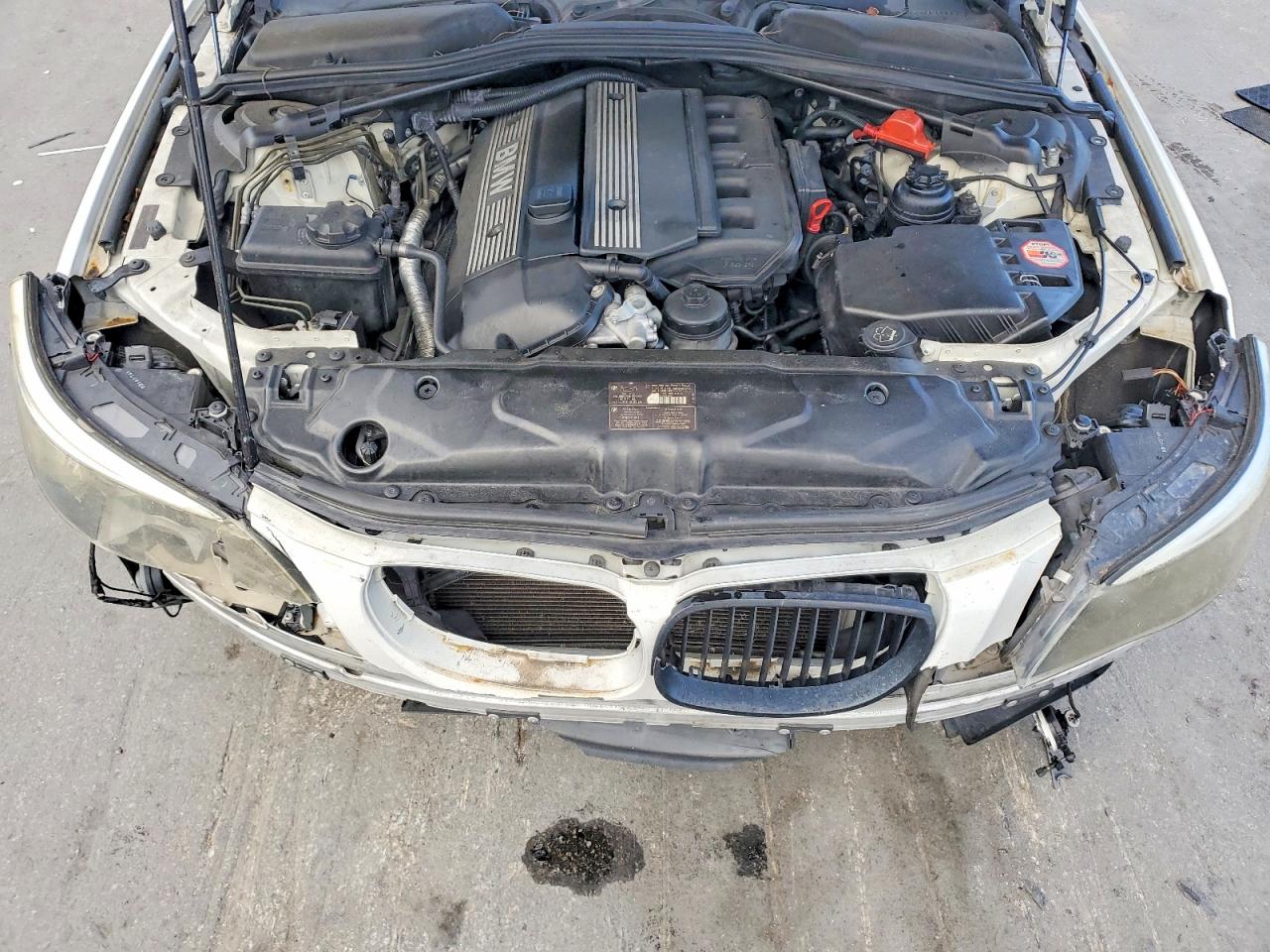 2005 Bmw 525 I White vin: WBANA53505B858780