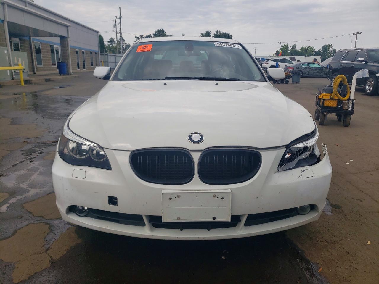 2004 Bmw 525 I White vin: WBANA53514B847348