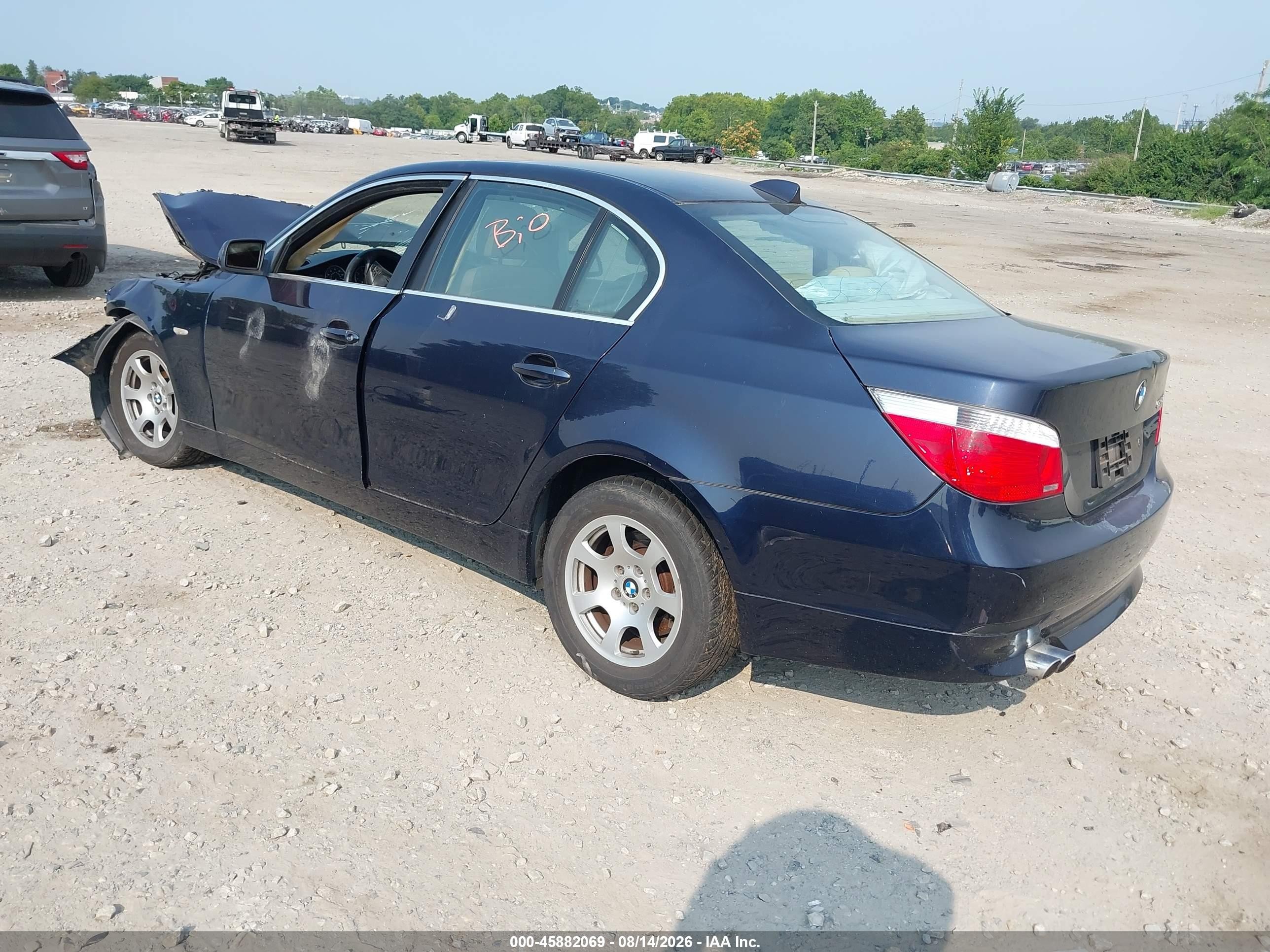 2004 Bmw 525i   Dark Blue vin: WBANA53524B176322