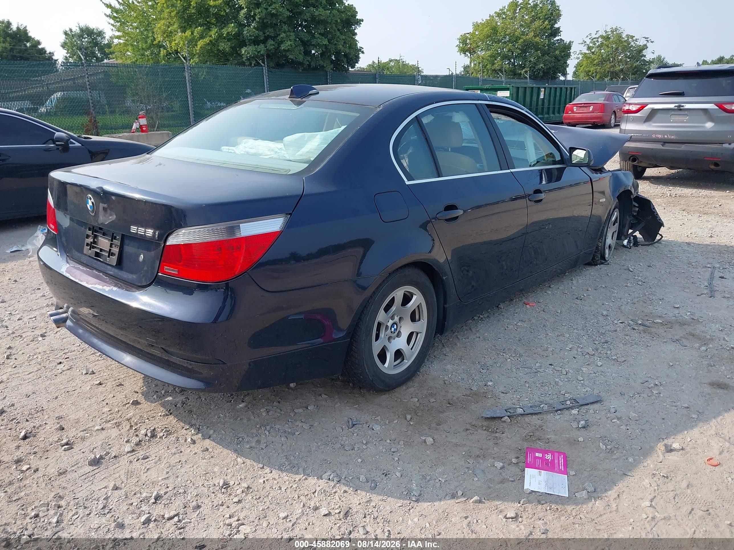 2004 Bmw 525i   Dark Blue vin: WBANA53524B176322