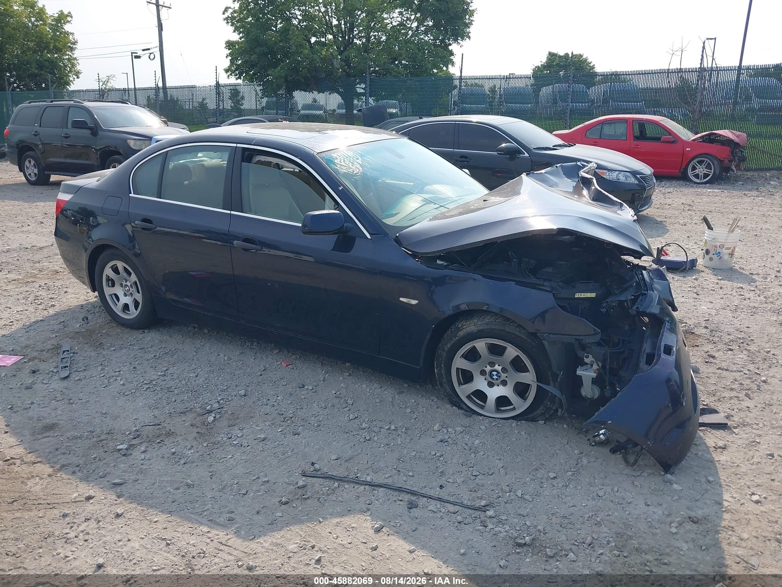 2004 Bmw 525i   Dark Blue vin: WBANA53524B176322