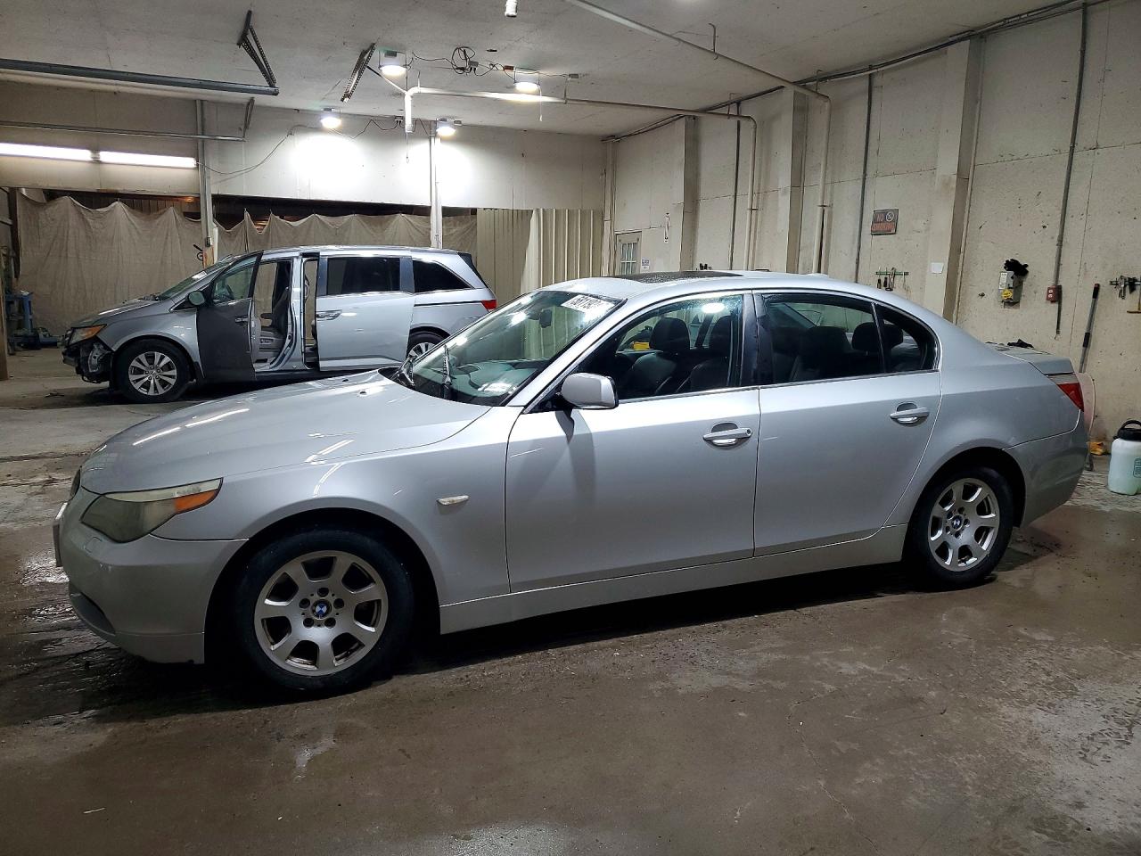 2004 Bmw 525 I Silver vin: WBANA53524B852364