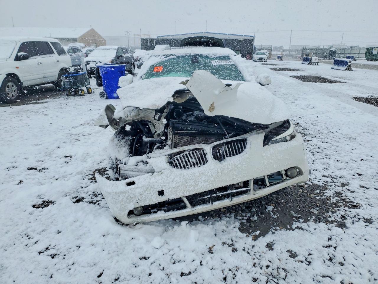 2004 Bmw 525 I White vin: WBANA53534B174496
