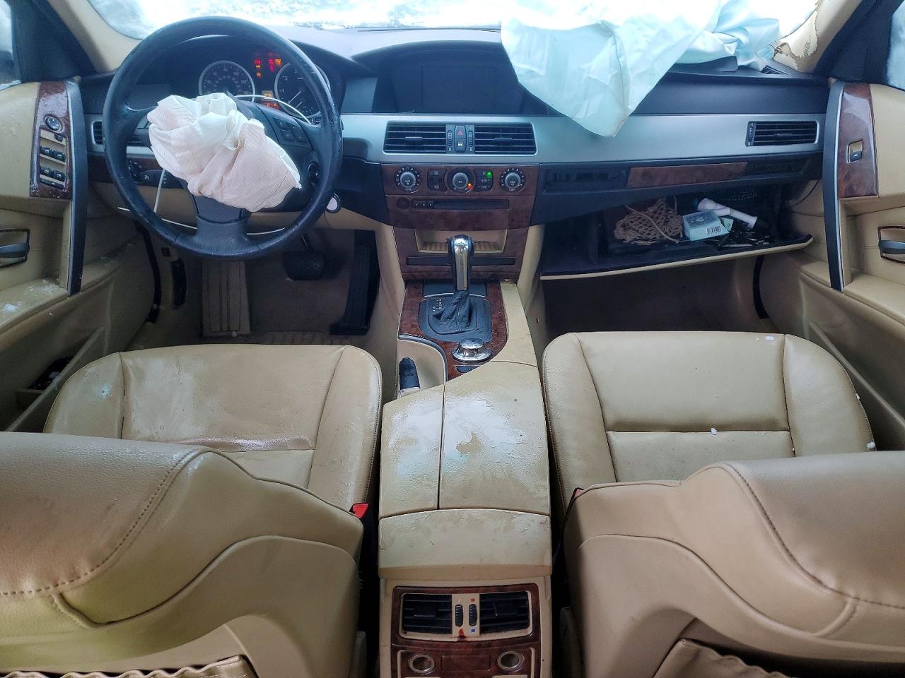 2004 Bmw 525 I White vin: WBANA53534B174496