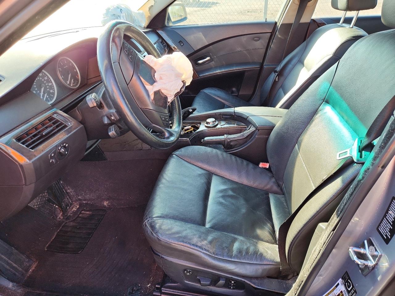 2005 Bmw 525i Silver vin: WBANA53535B858370