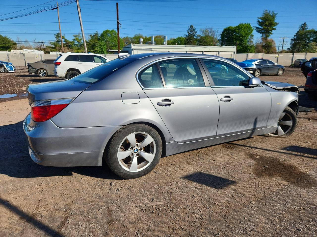 2005 Bmw 525i Silver vin: WBANA53535B858370