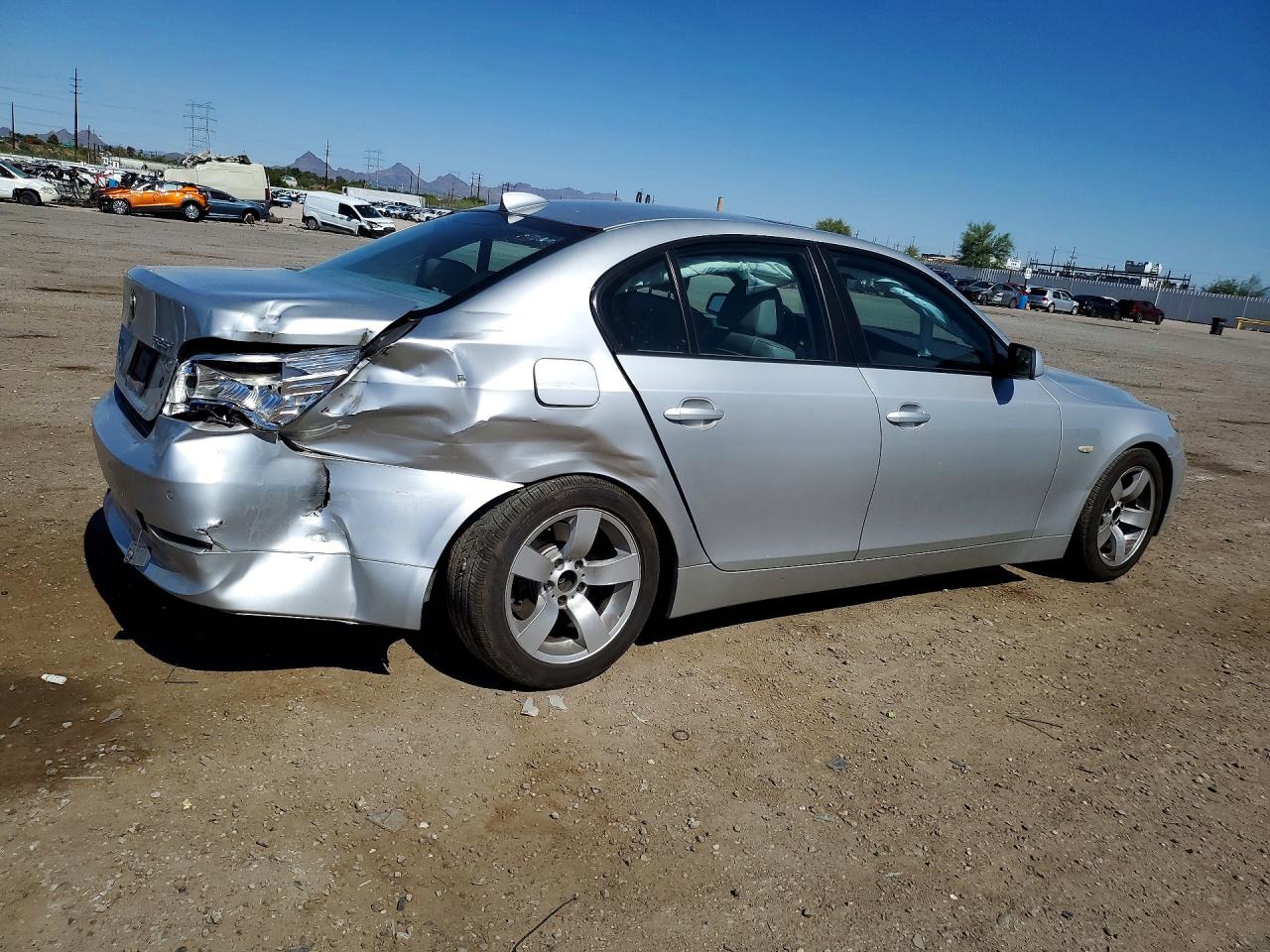 2004 Bmw 525 I Silver vin: WBANA53544B846632