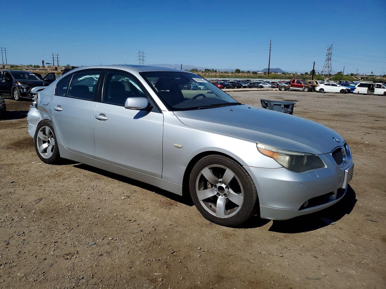 2004 Bmw 525 I Silver vin: WBANA53544B846632
