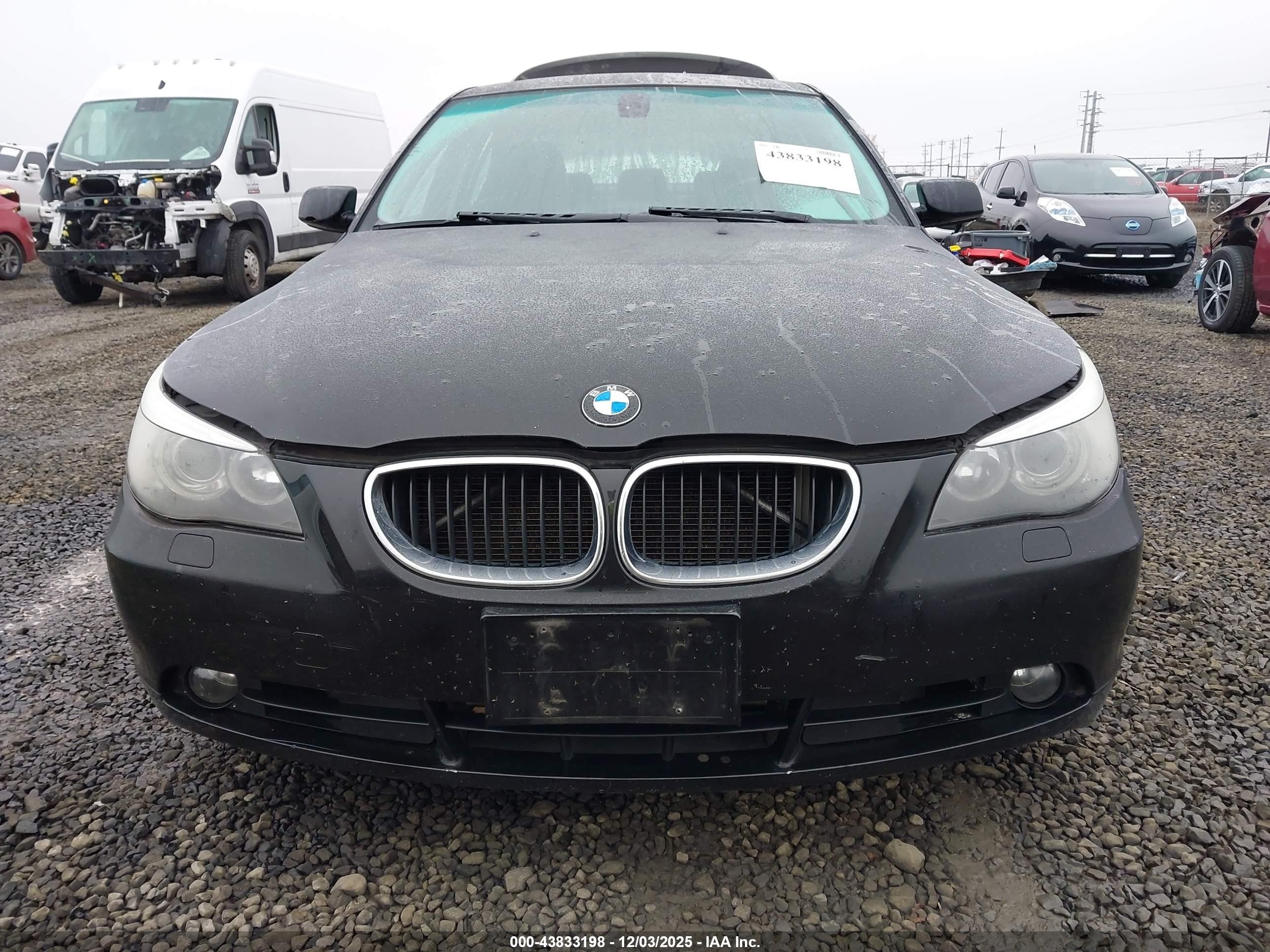 2005 Bmw 525i   Black vin: WBANA53545B856062