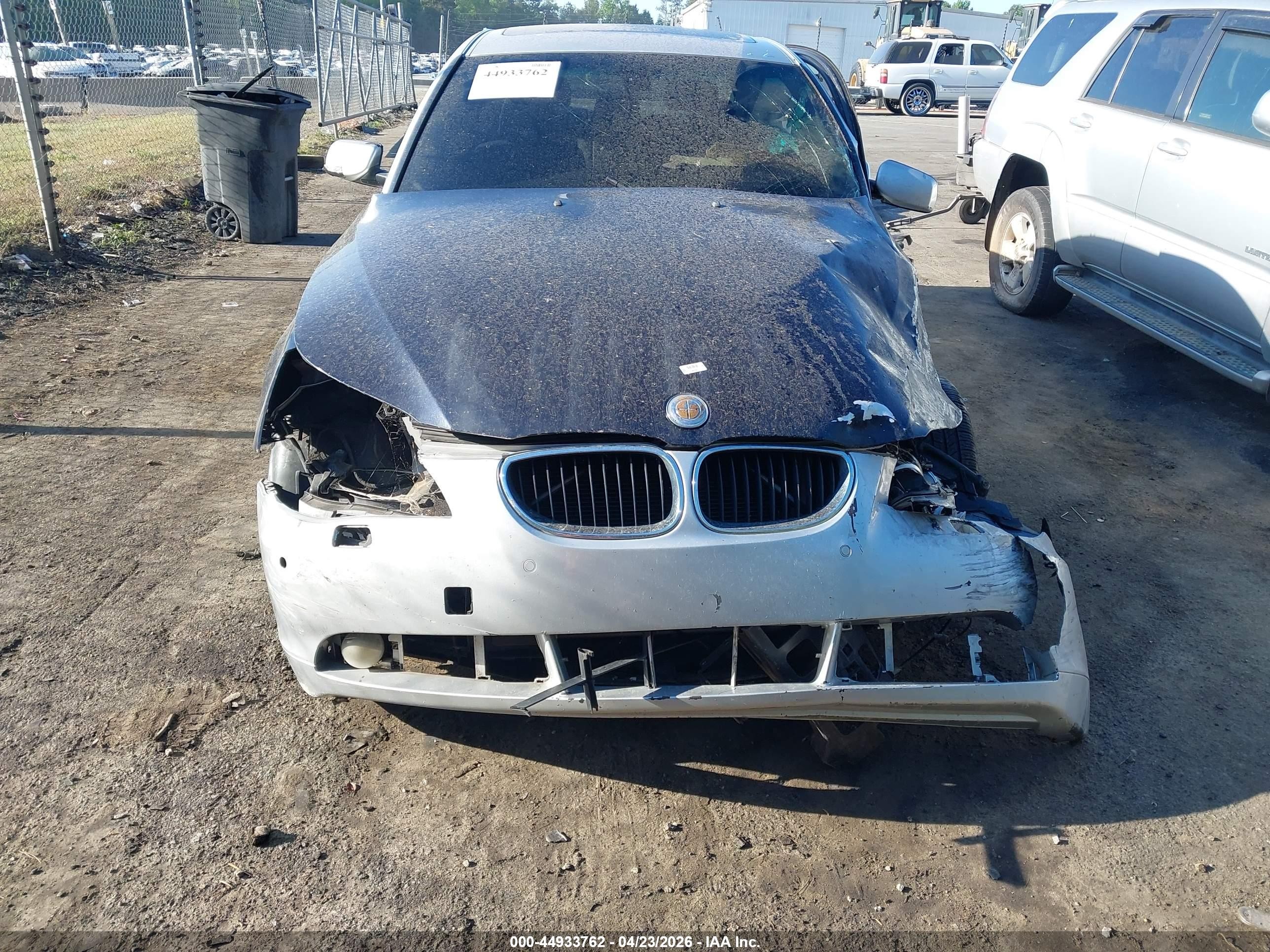 2004 Bmw 525i   Silver vin: WBANA53554B173818