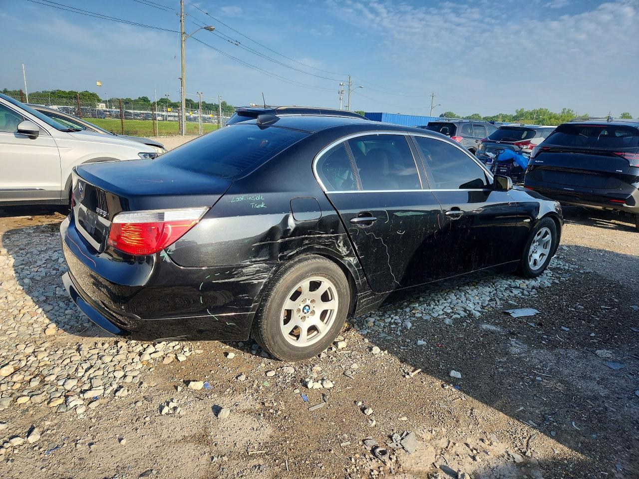 2004 Bmw 525 I Black vin: WBANA53564B846650