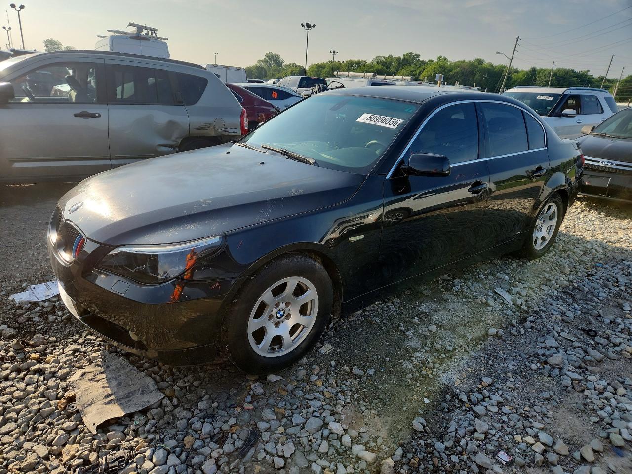 2004 Bmw 525 I Black vin: WBANA53564B846650