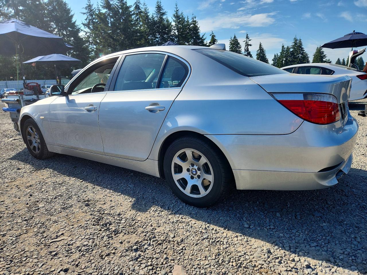 2004 Bmw 525 I Silver vin: WBANA53564B854036