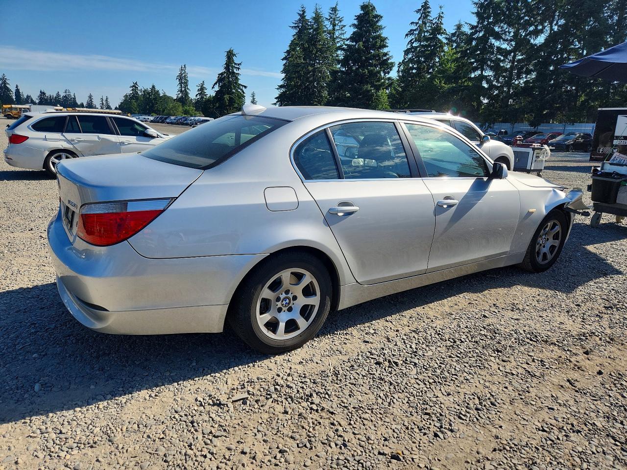2004 Bmw 525 I Silver vin: WBANA53564B854036