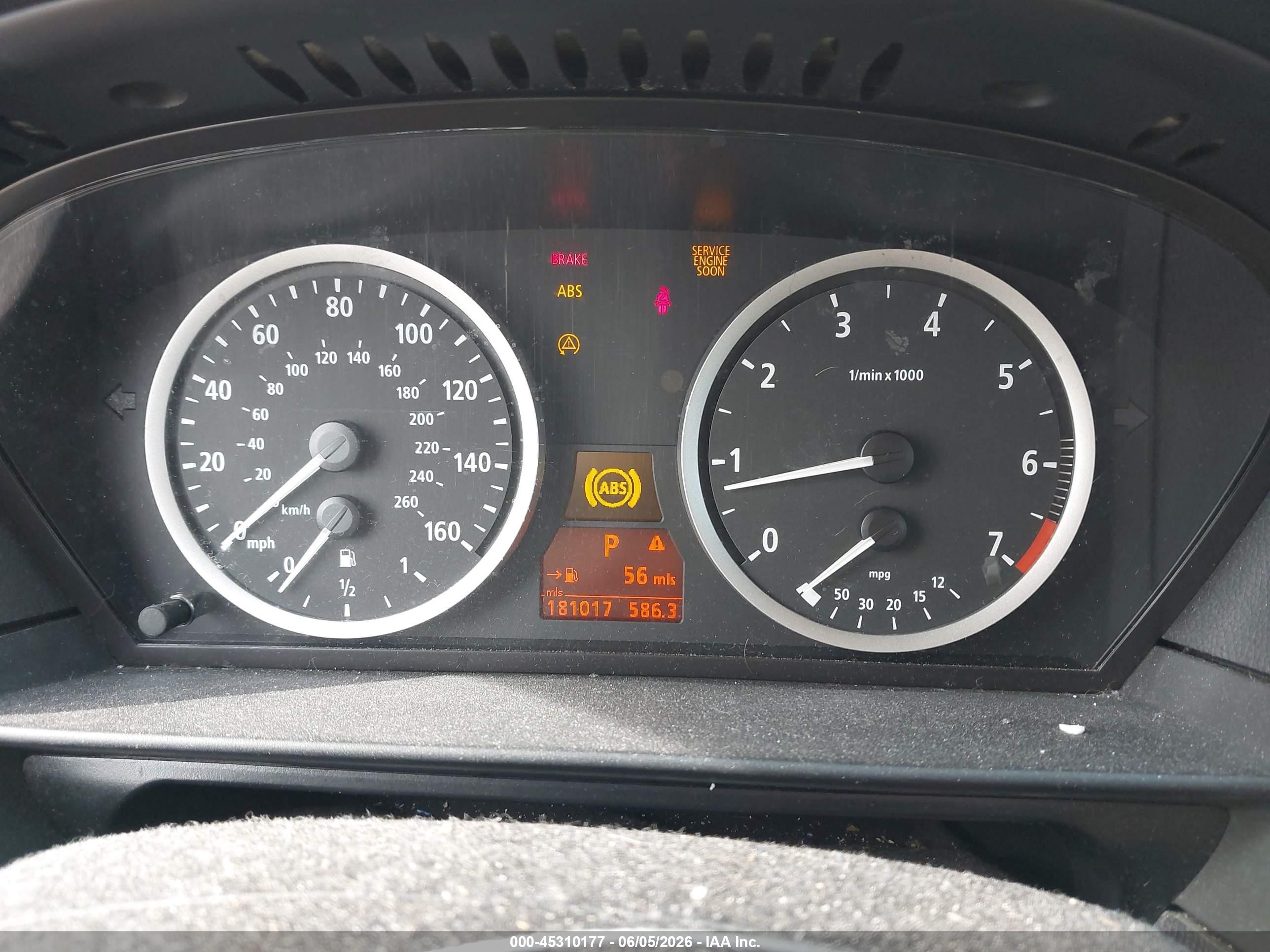 2005 Bmw 525i Белый vin: WBANA53565B855897