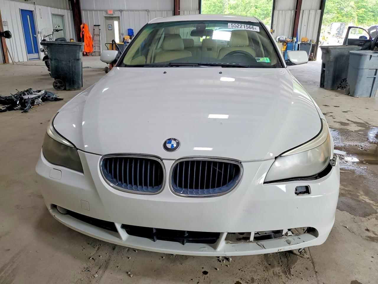 2004 Bmw 525 I White vin: WBANA53574B847371