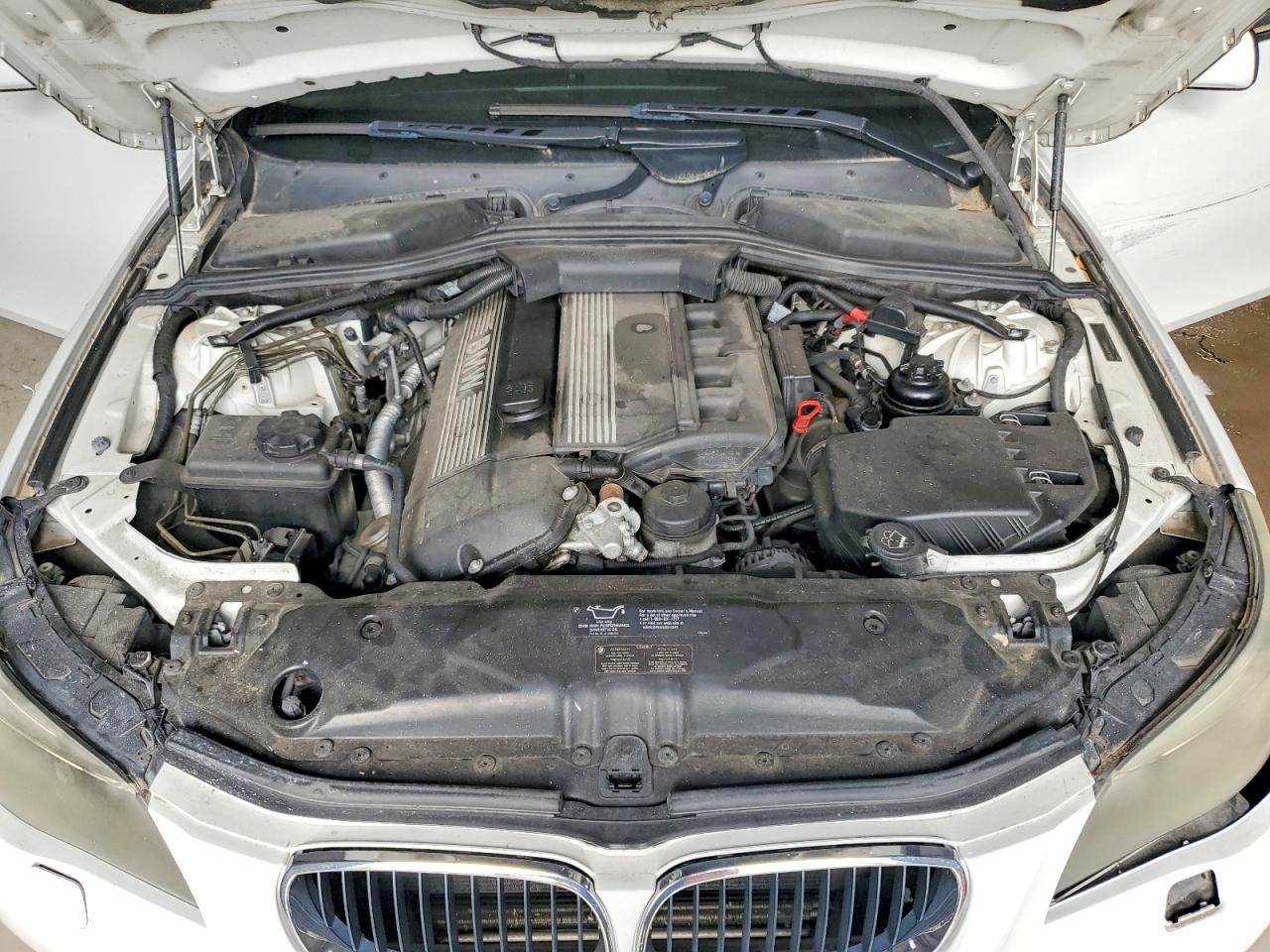 2004 Bmw 525 I White vin: WBANA53574B847371