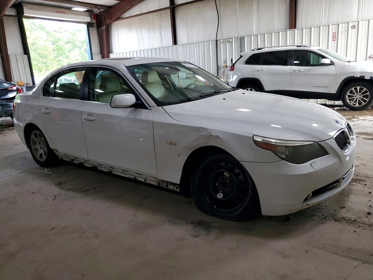 2004 Bmw 525 I White vin: WBANA53574B847371