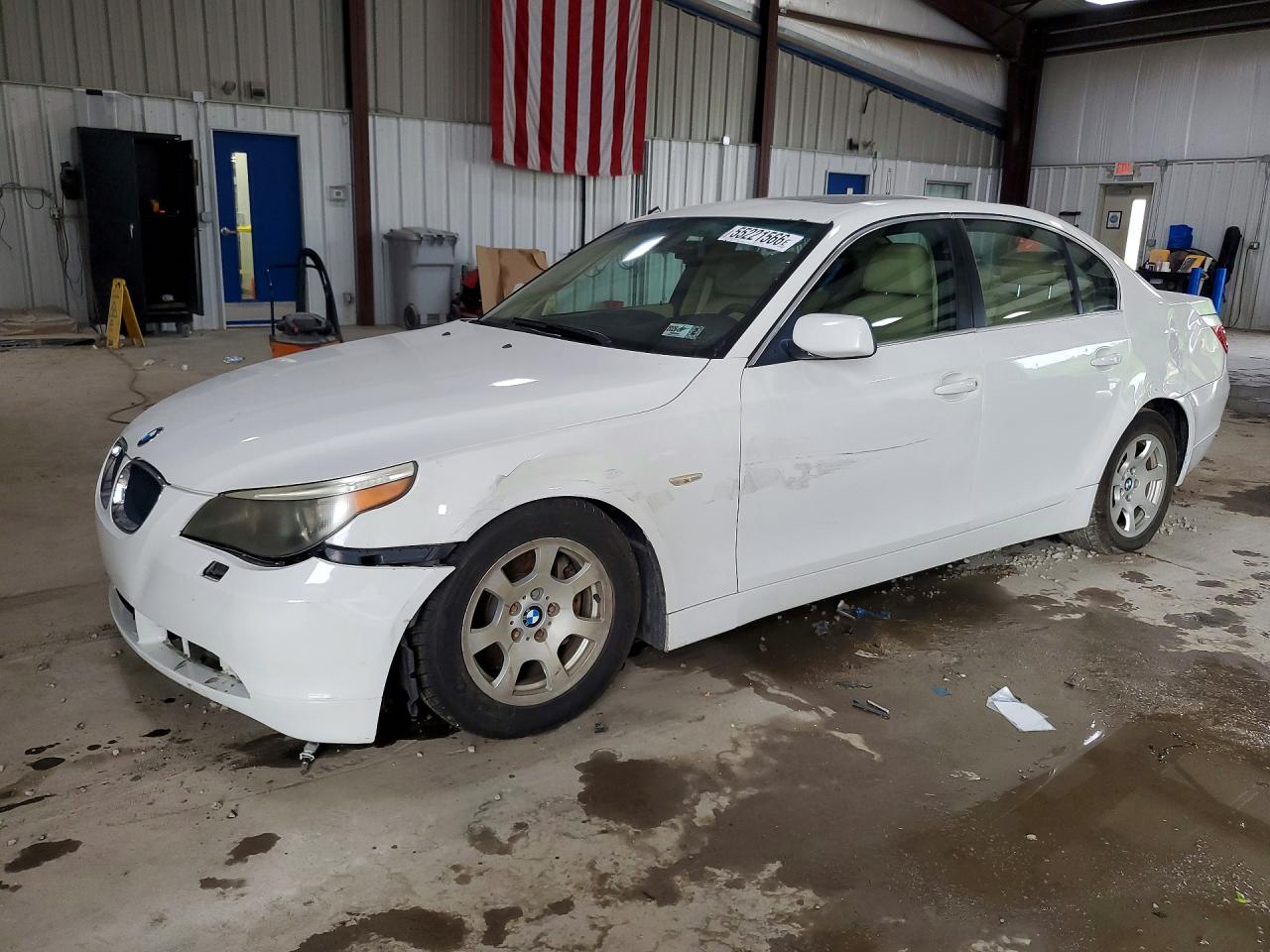 2004 Bmw 525 I White vin: WBANA53574B847371