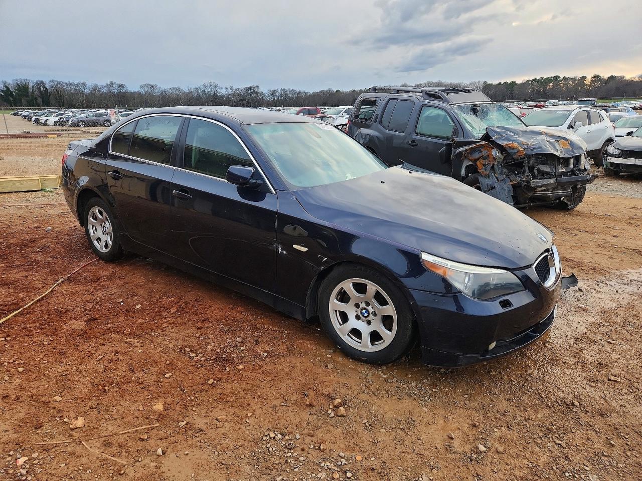 2004 Bmw 525 I Blue vin: WBANA53574B853770