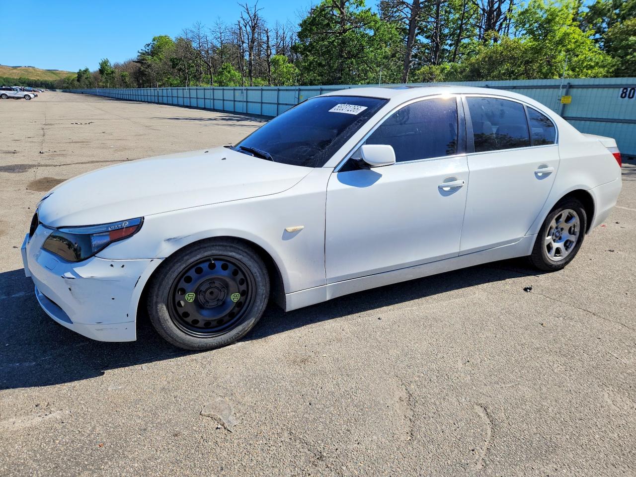 2004 Bmw 525 I White vin: WBANA53574B854269