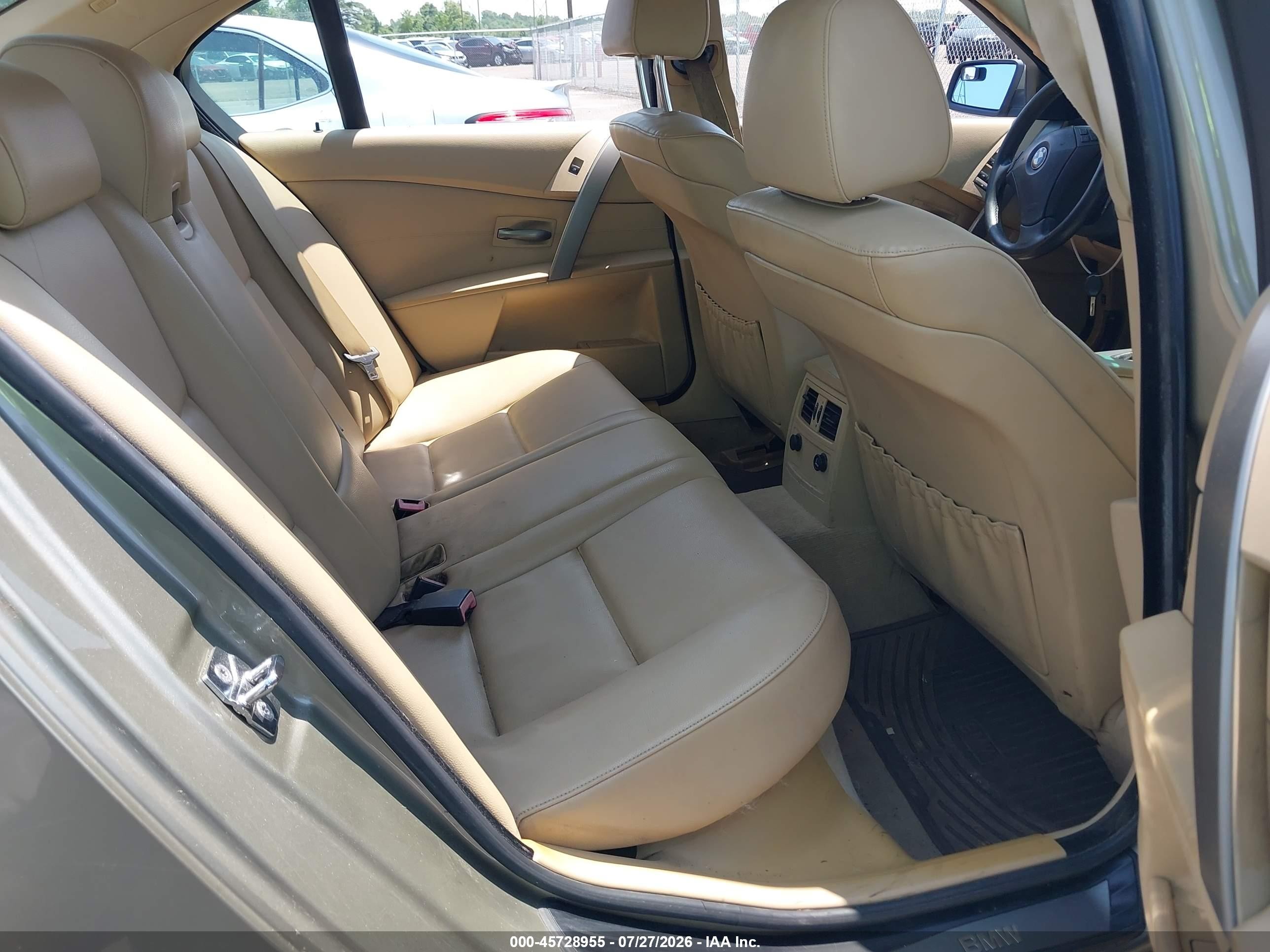 2004 Bmw 525i   Золотой vin: WBANA53584B850179