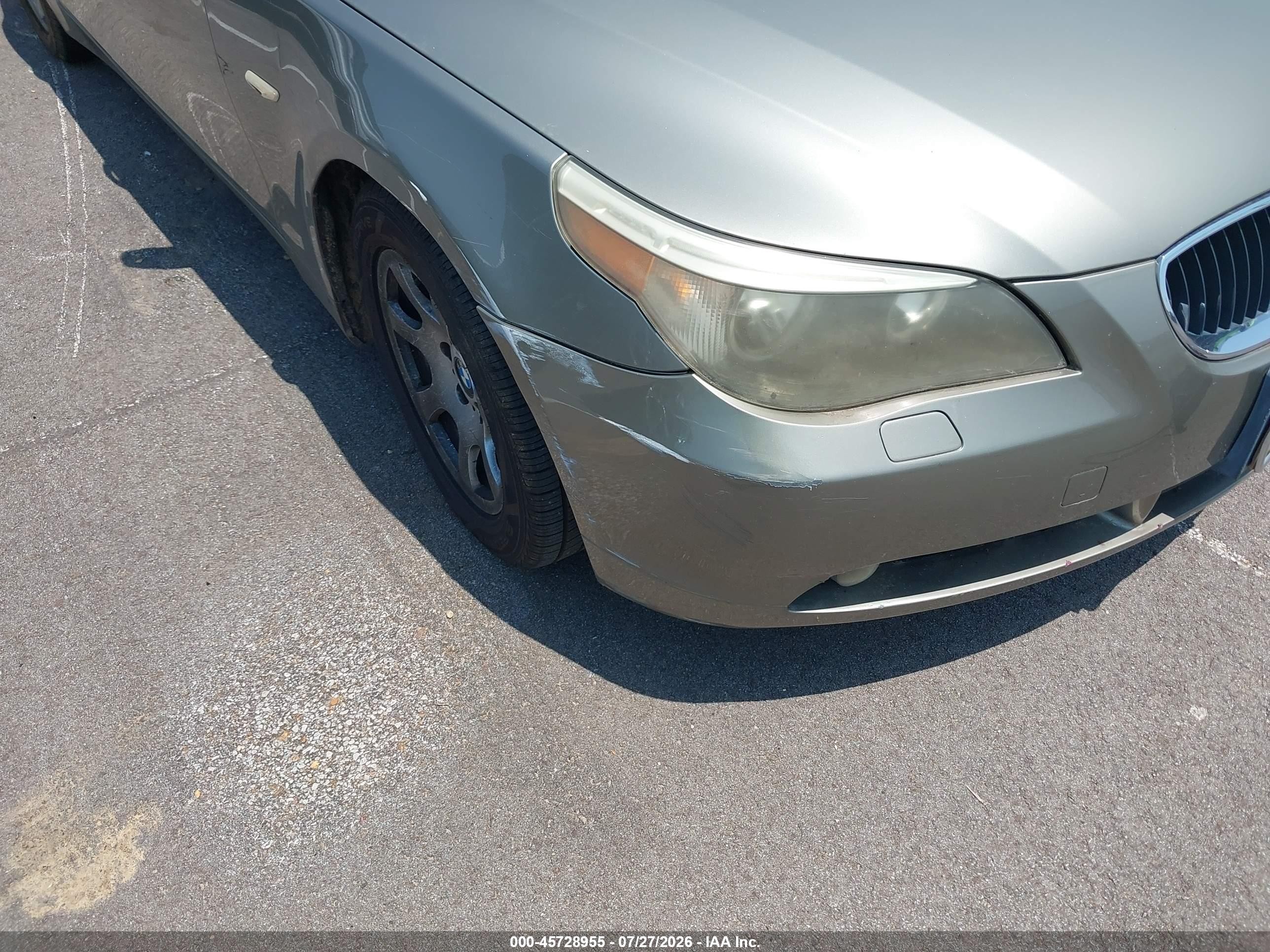 2004 Bmw 525i   Золотой vin: WBANA53584B850179