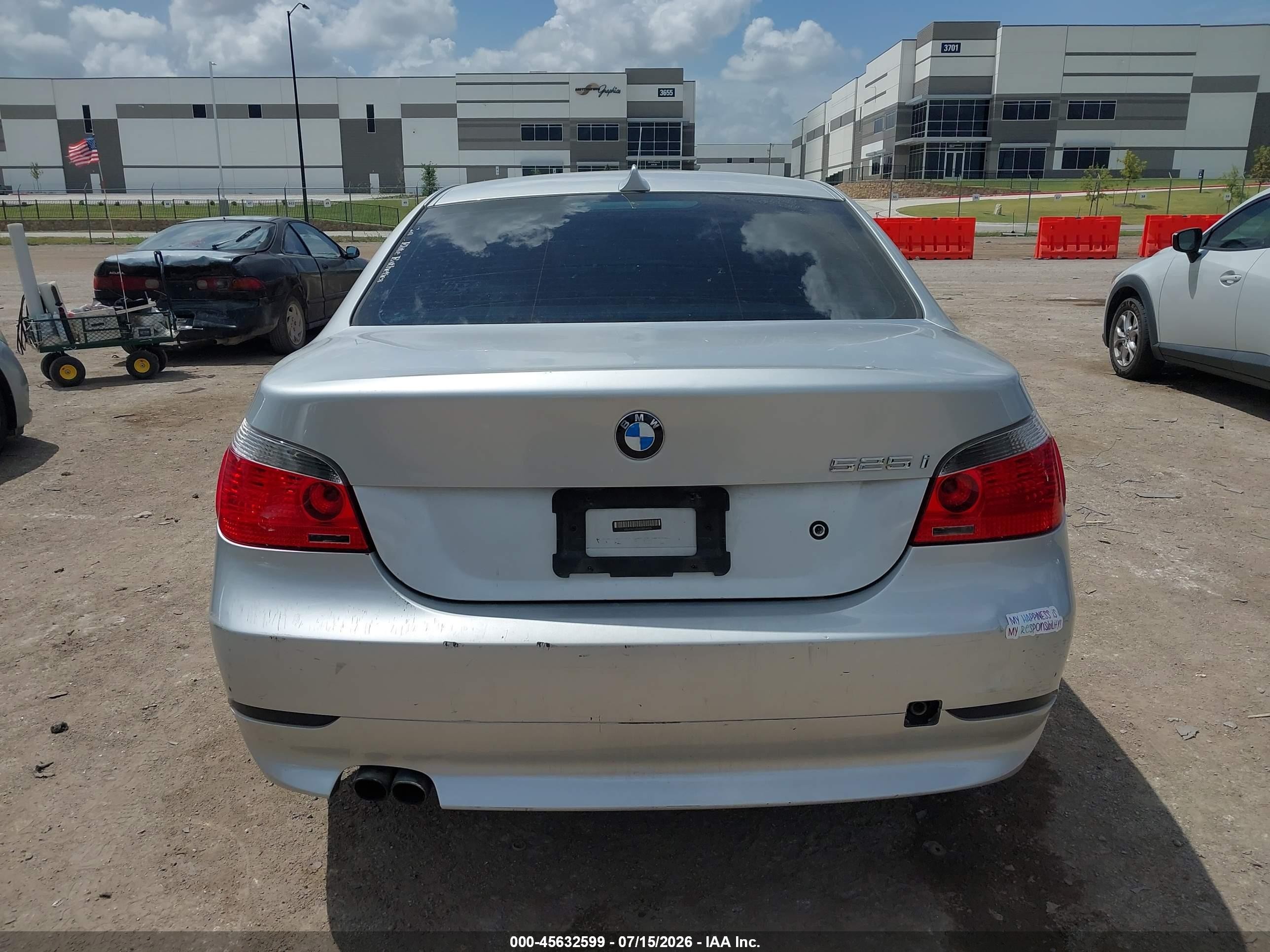 2005 Bmw 525i   Silver vin: WBANA53585B856825