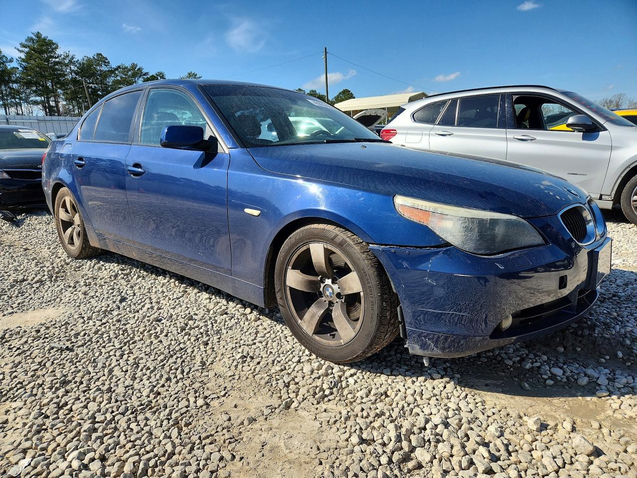 2004 Bmw 525 I Синий vin: WBANA53594B854676