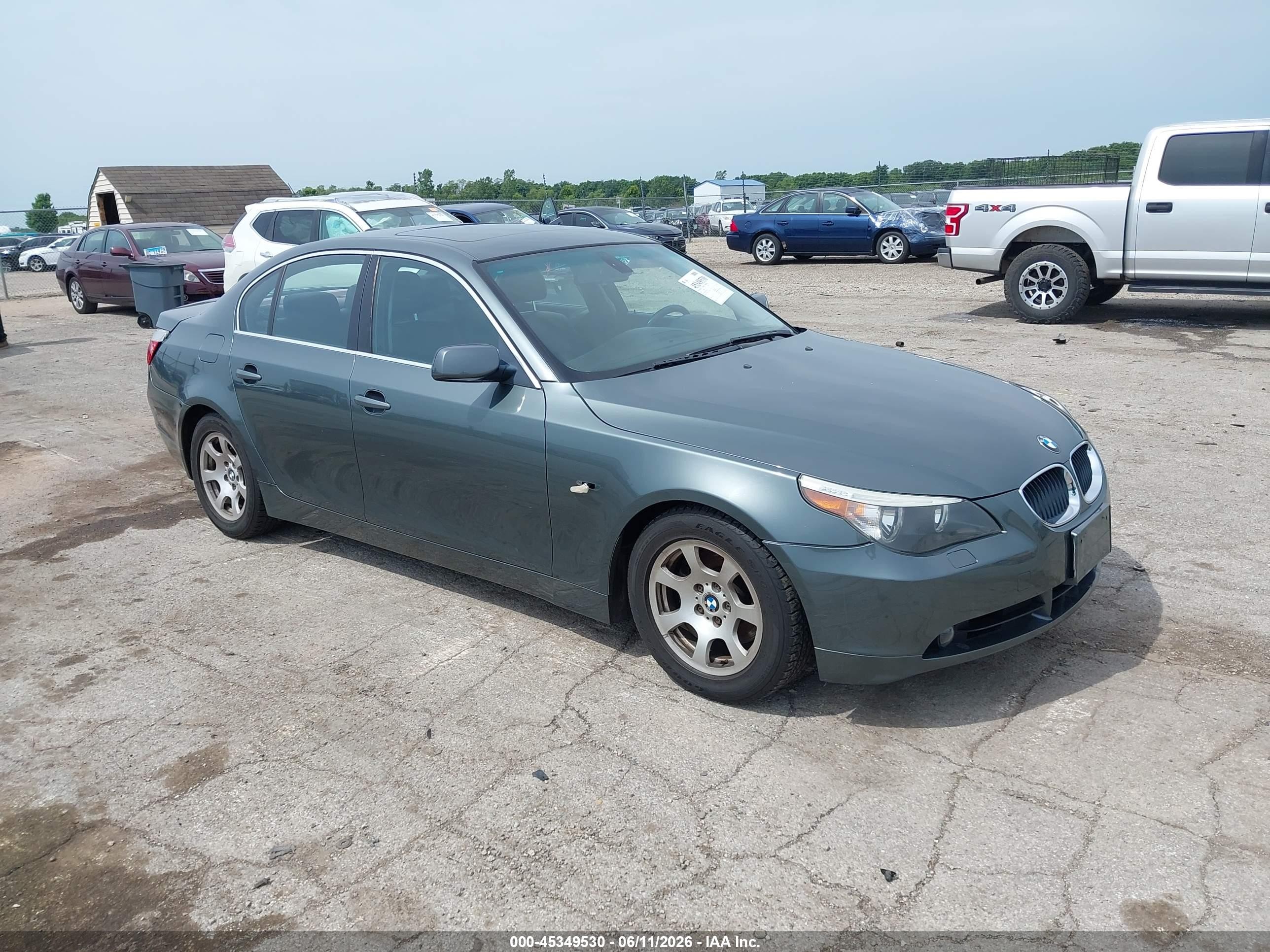 2004 Bmw 525i   Gray vin: WBANA535X4B172745