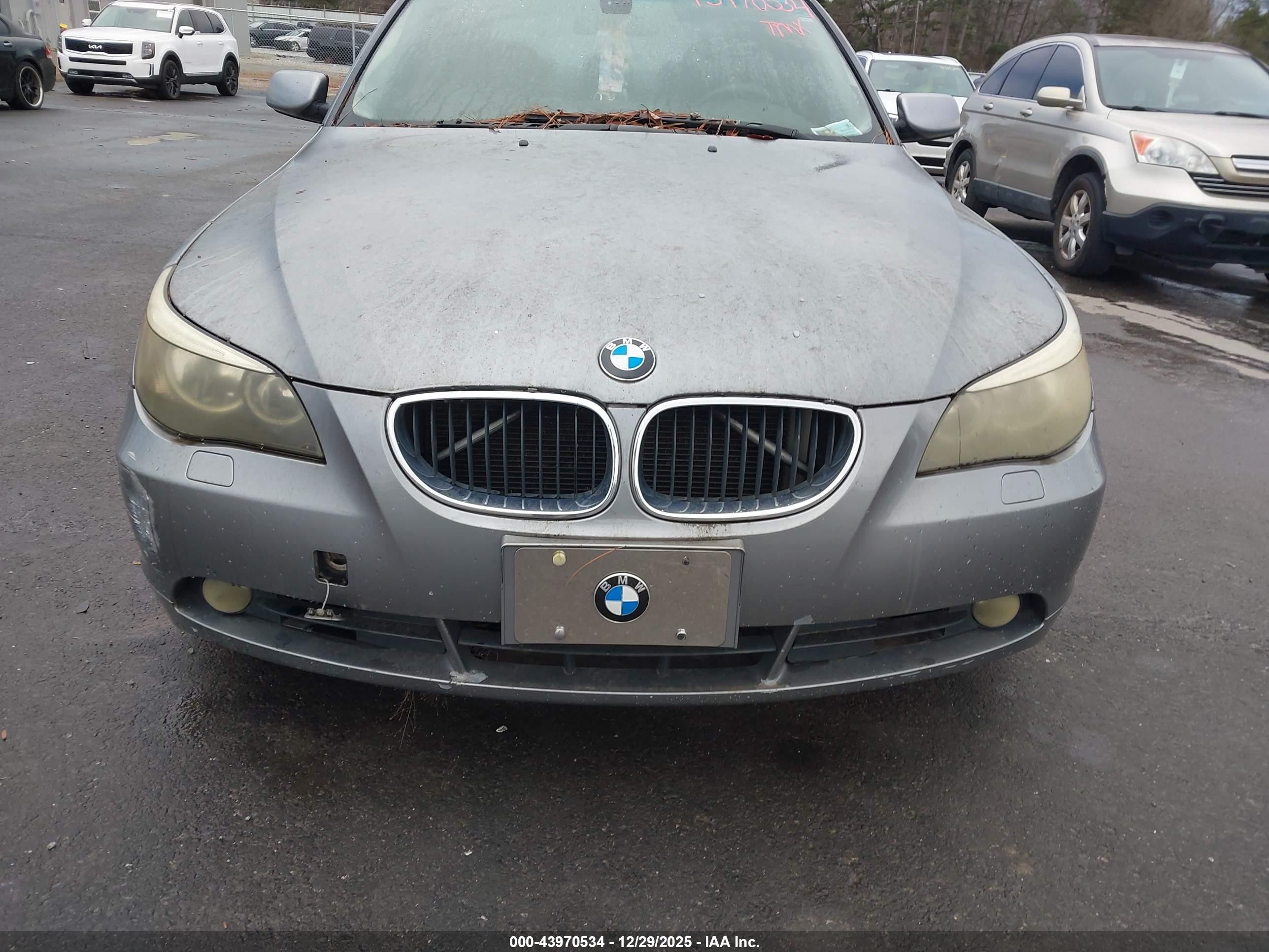 2004 Bmw 525i   Gray vin: WBANA535X4B846070