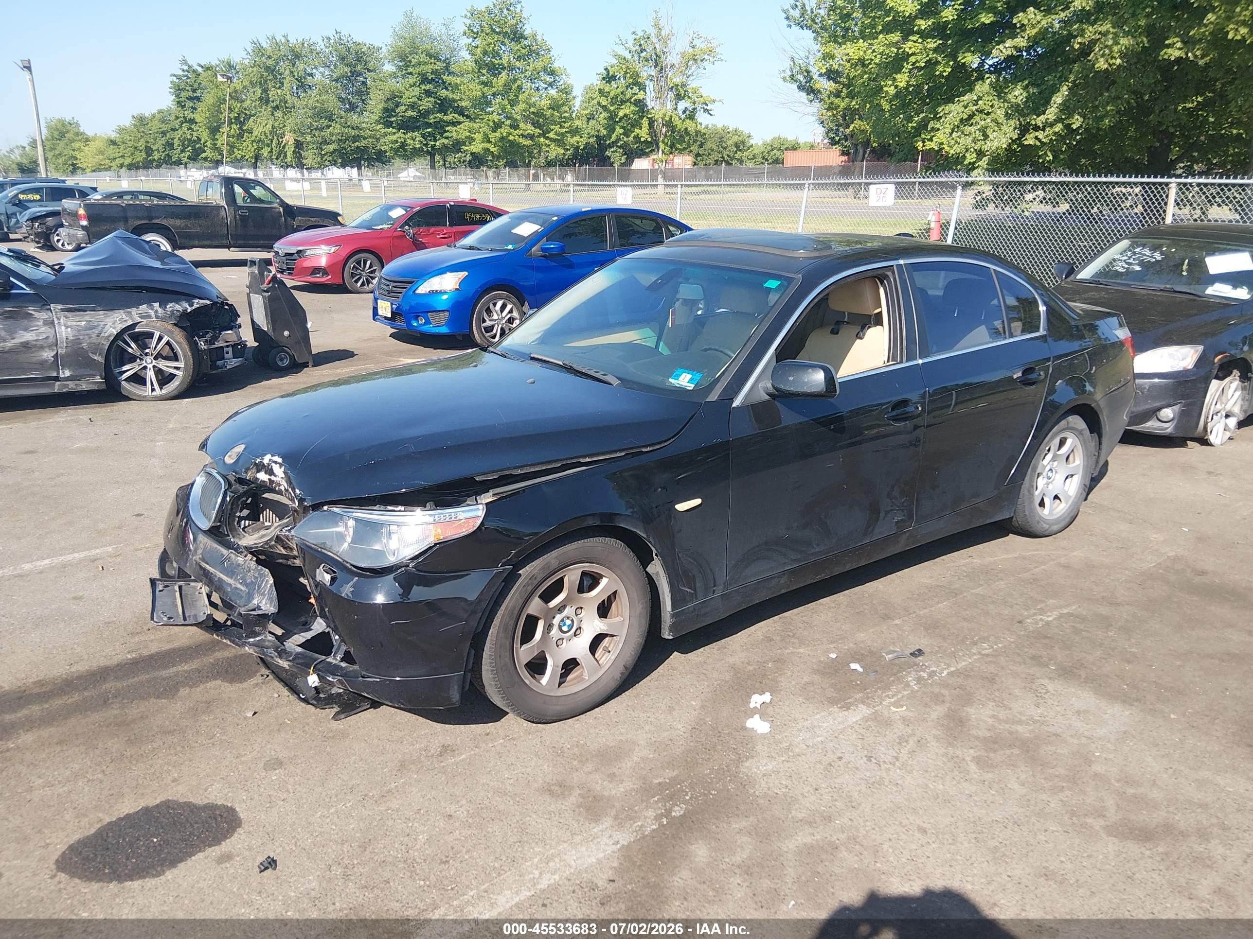 2004 Bmw 525i   Black vin: WBANA535X4B850006