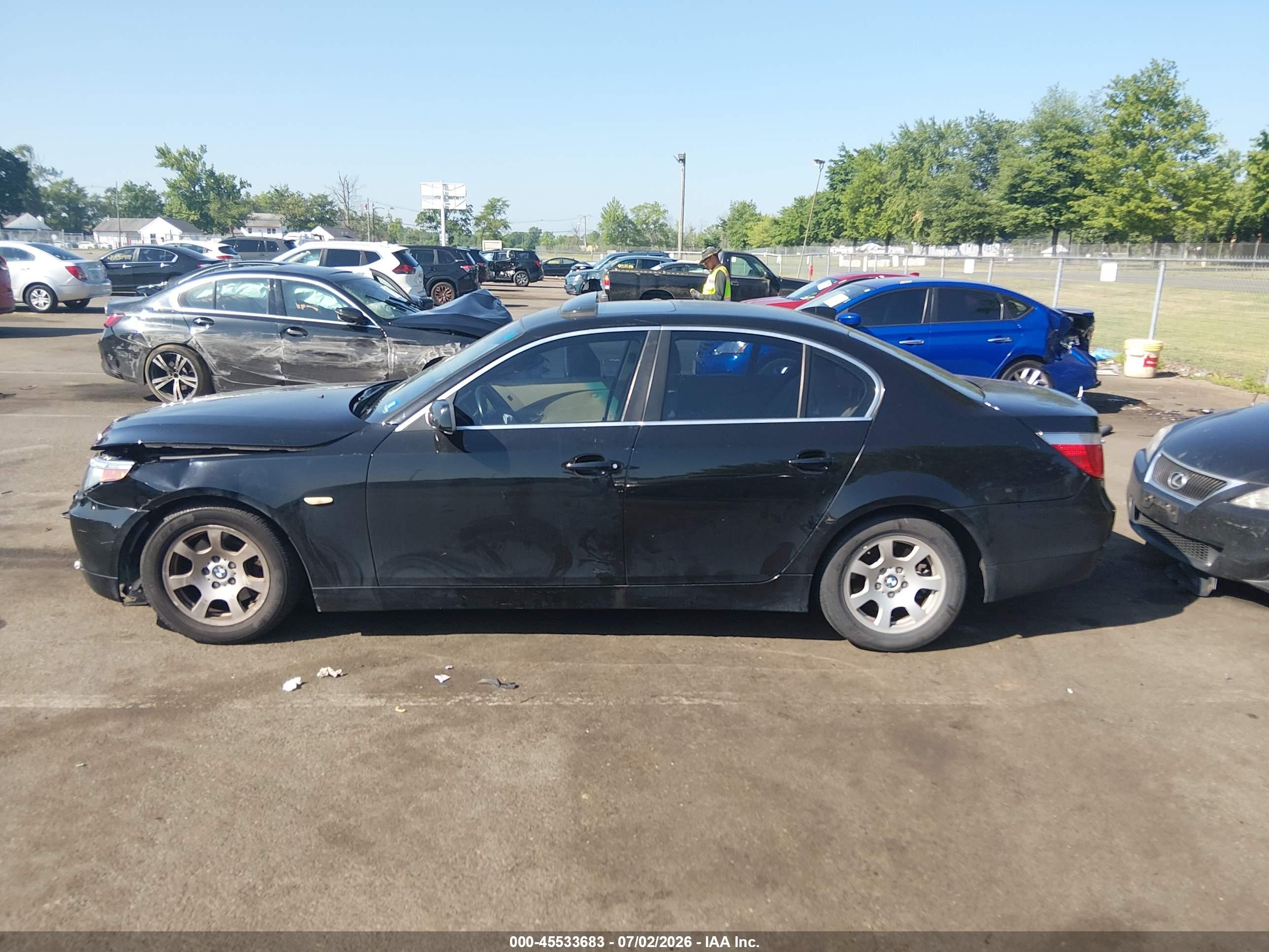 2004 Bmw 525i   Black vin: WBANA535X4B850006