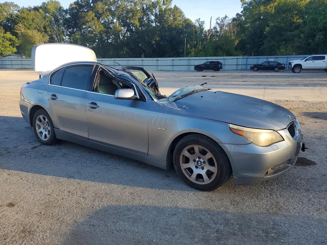 2004 Bmw 525 I Silver vin: WBANA535X4B854542