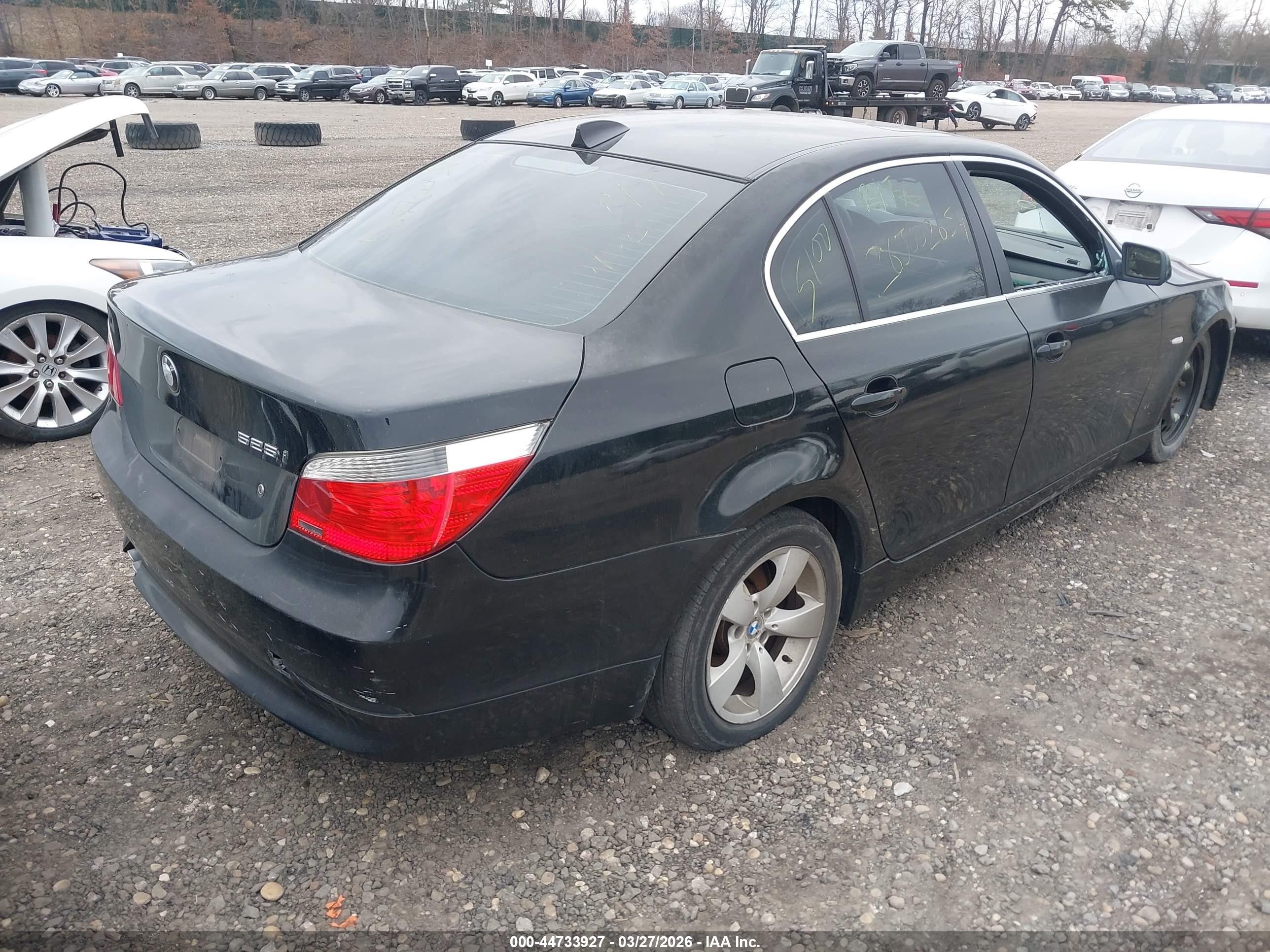 2005 Bmw 525i   Black vin: WBANA535X5B856647