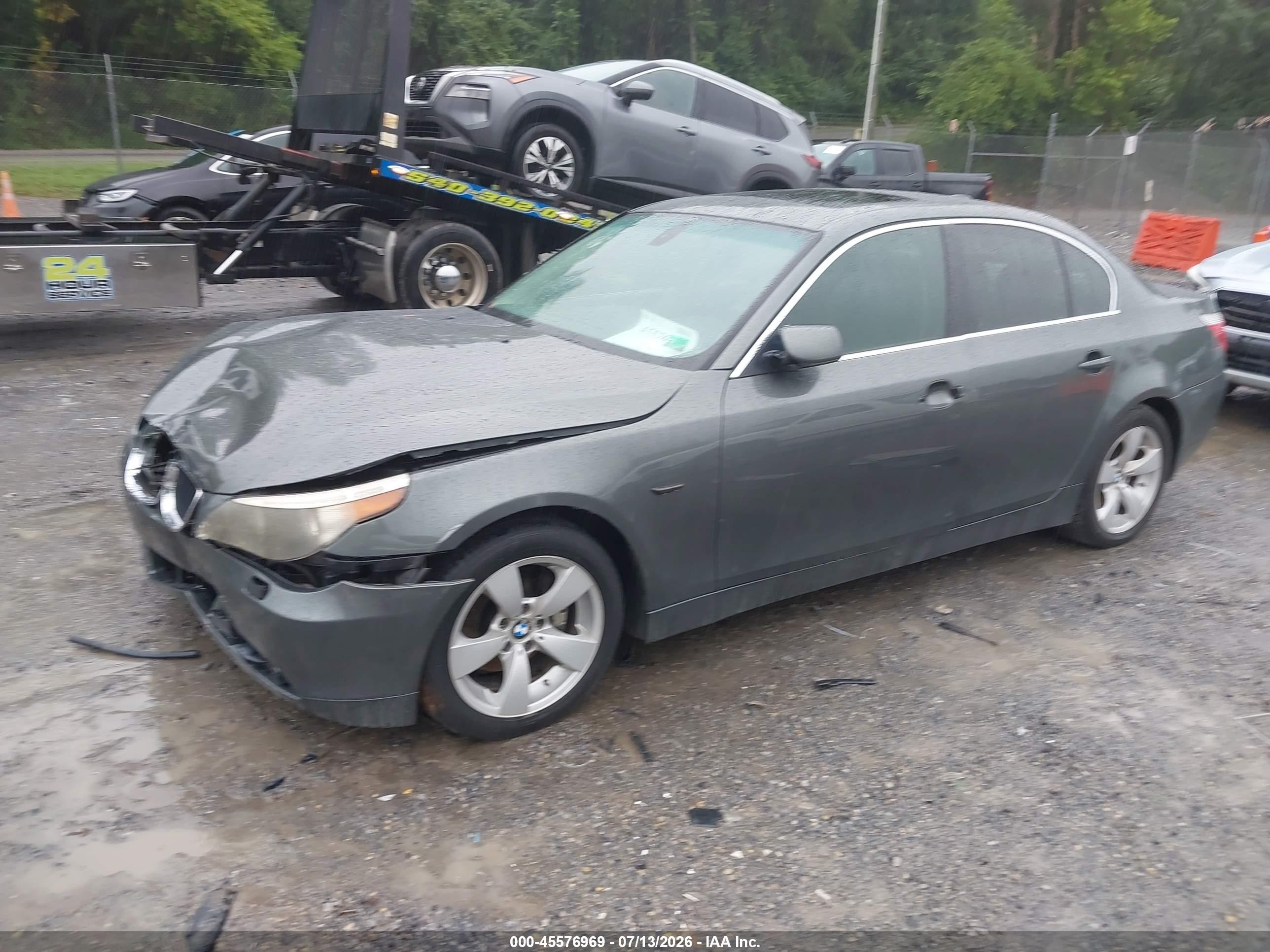 2004 Bmw 530i   Gray vin: WBANA73504B804180