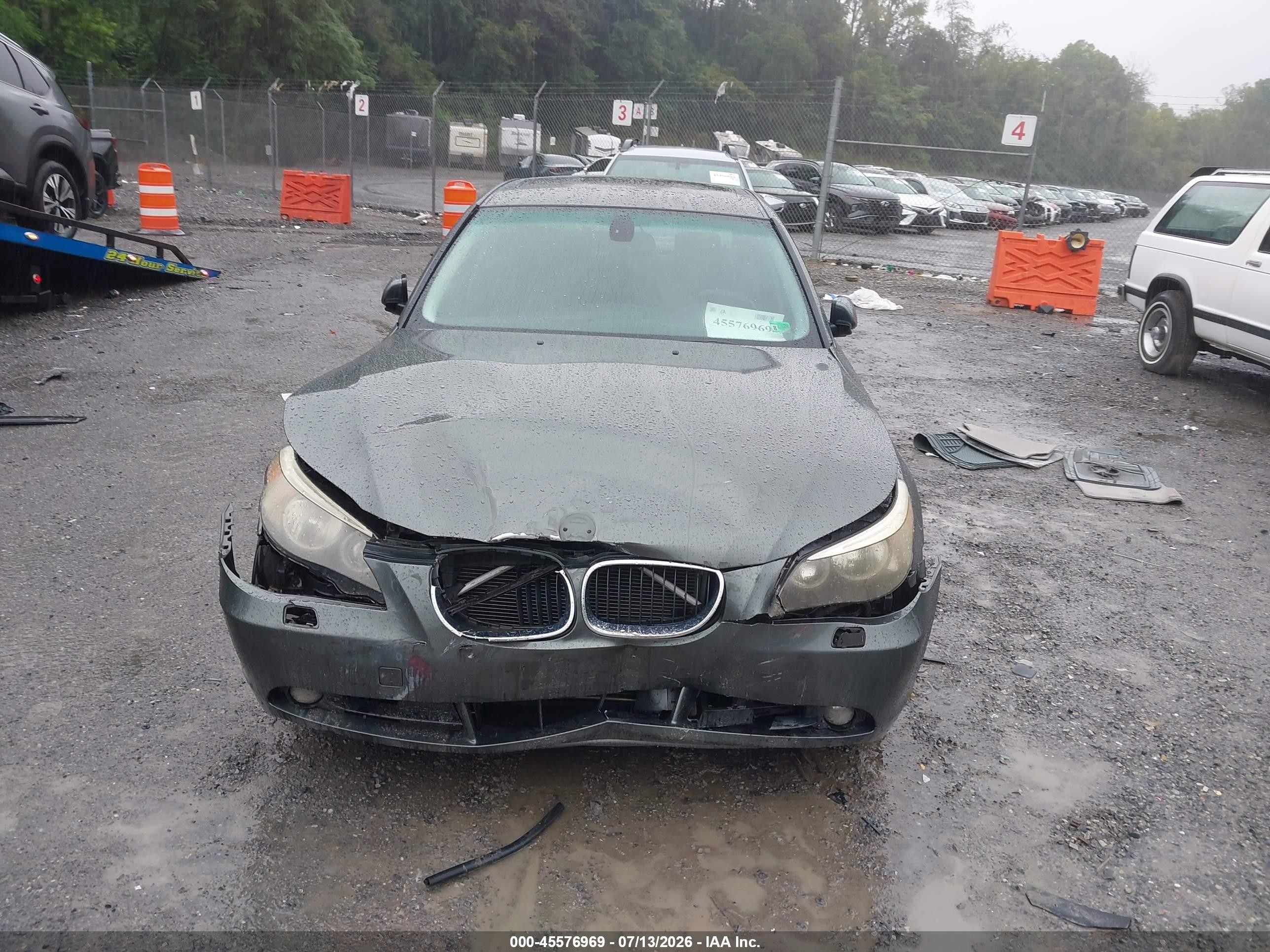 2004 Bmw 530i   Gray vin: WBANA73504B804180