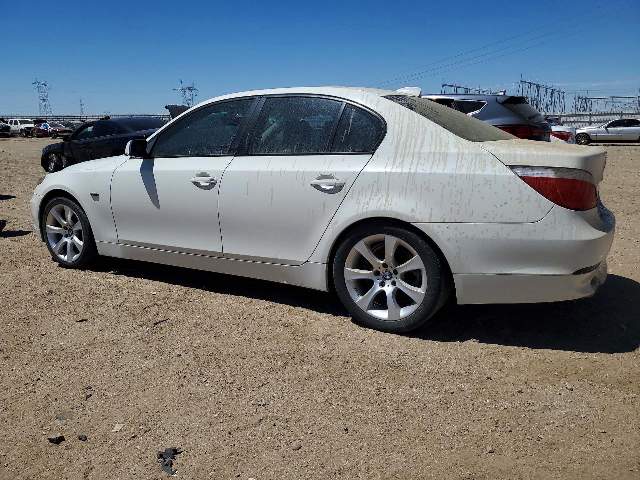 2004 Bmw 5 Series White vin: WBANA73514B811932