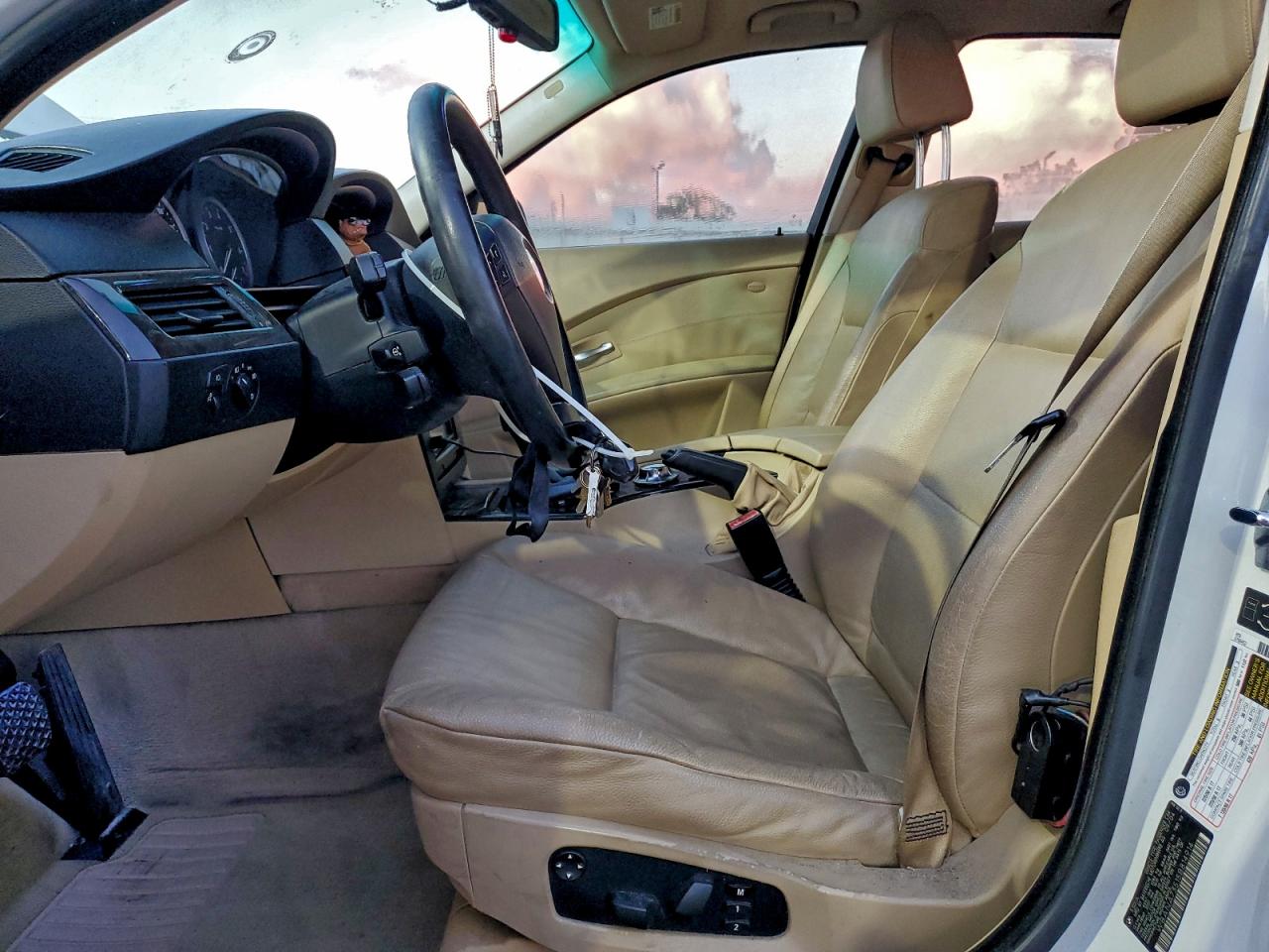 2005 Bmw 530 I White vin: WBANA73515B814914