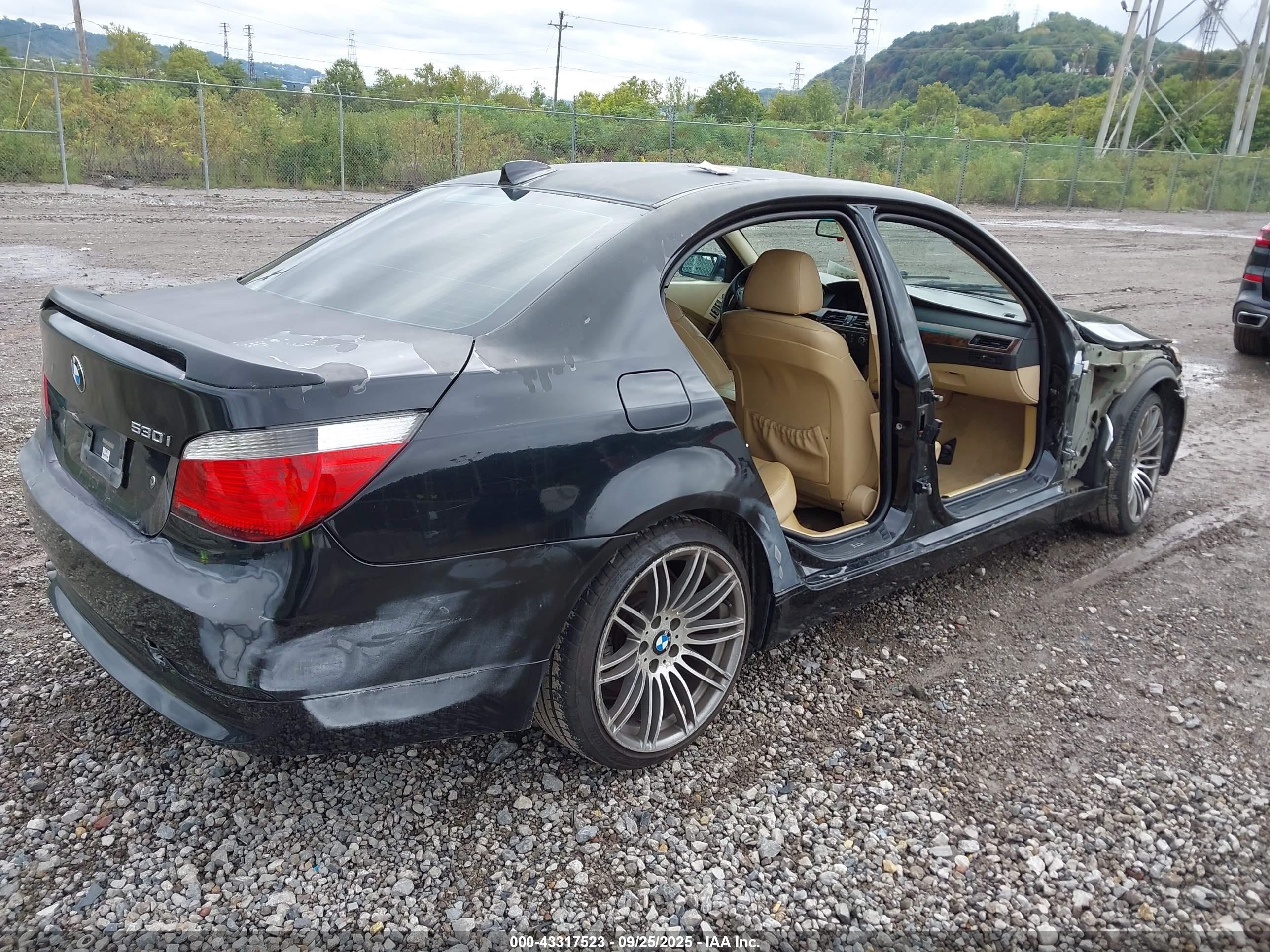 2005 Bmw 530i   Black vin: WBANA73515CR60627