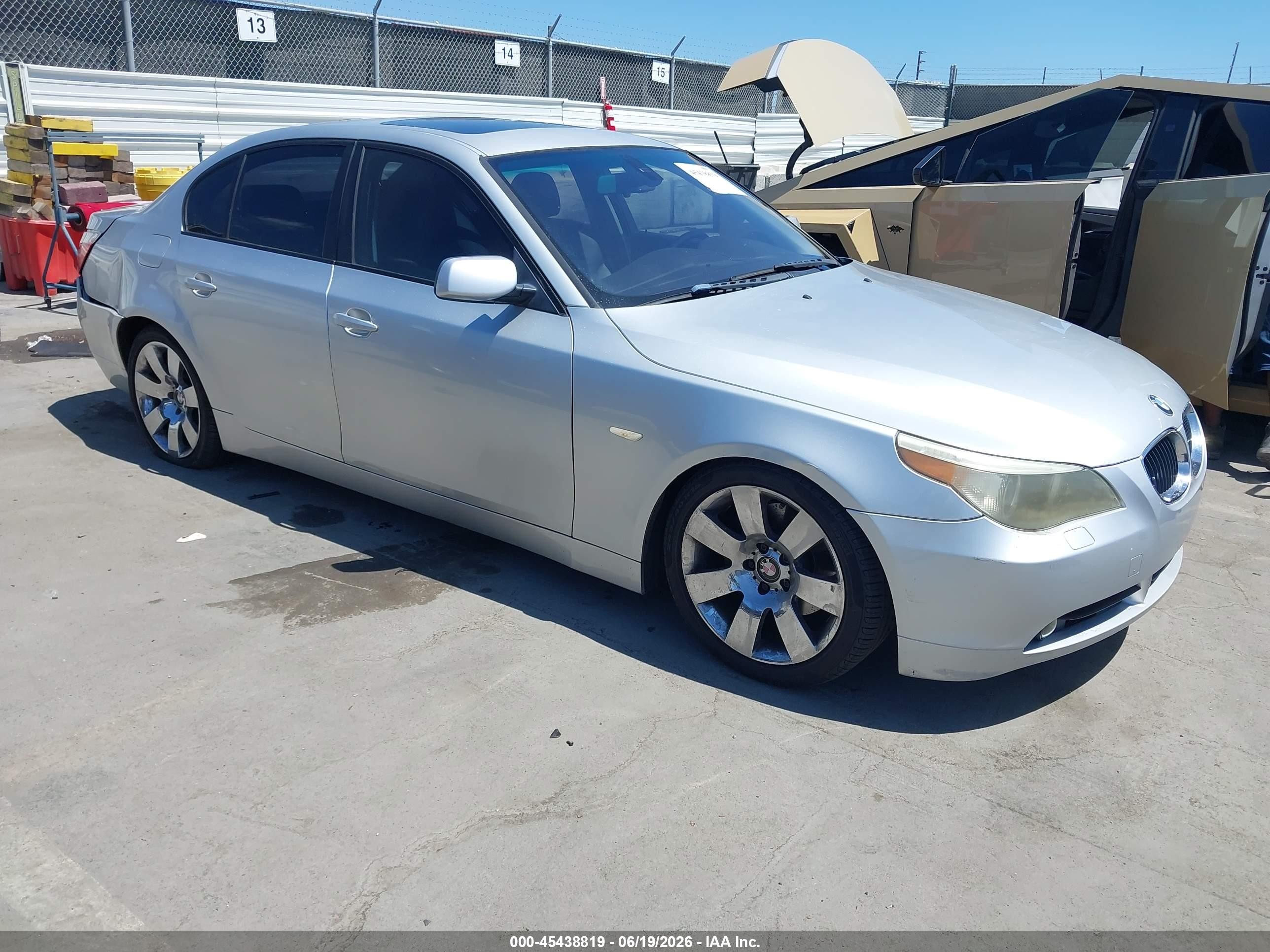 2004 Bmw 530i   Silver vin: WBANA73524B061103