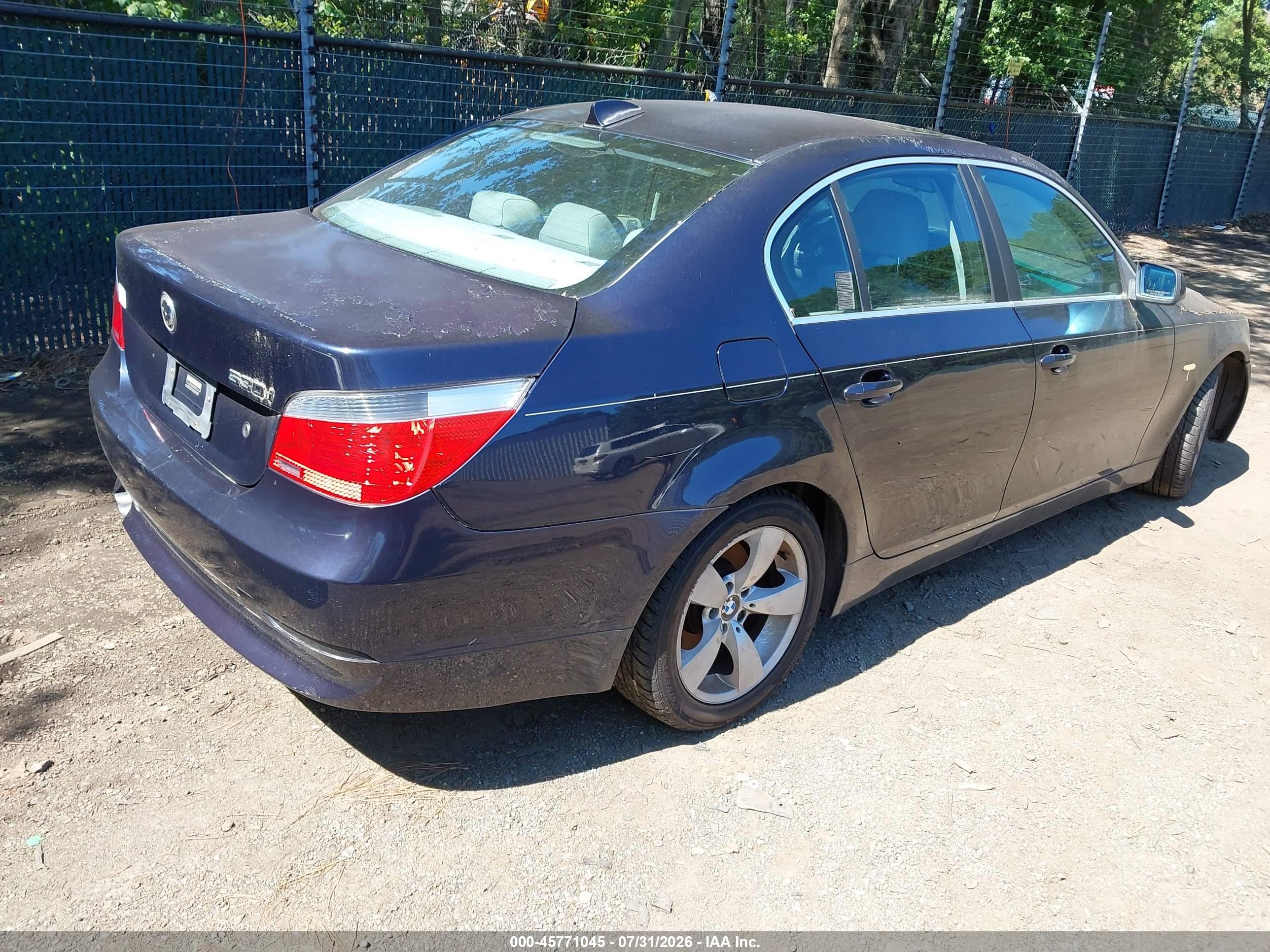 2004 Bmw 530i   Dark Blue vin: WBANA73524B801295