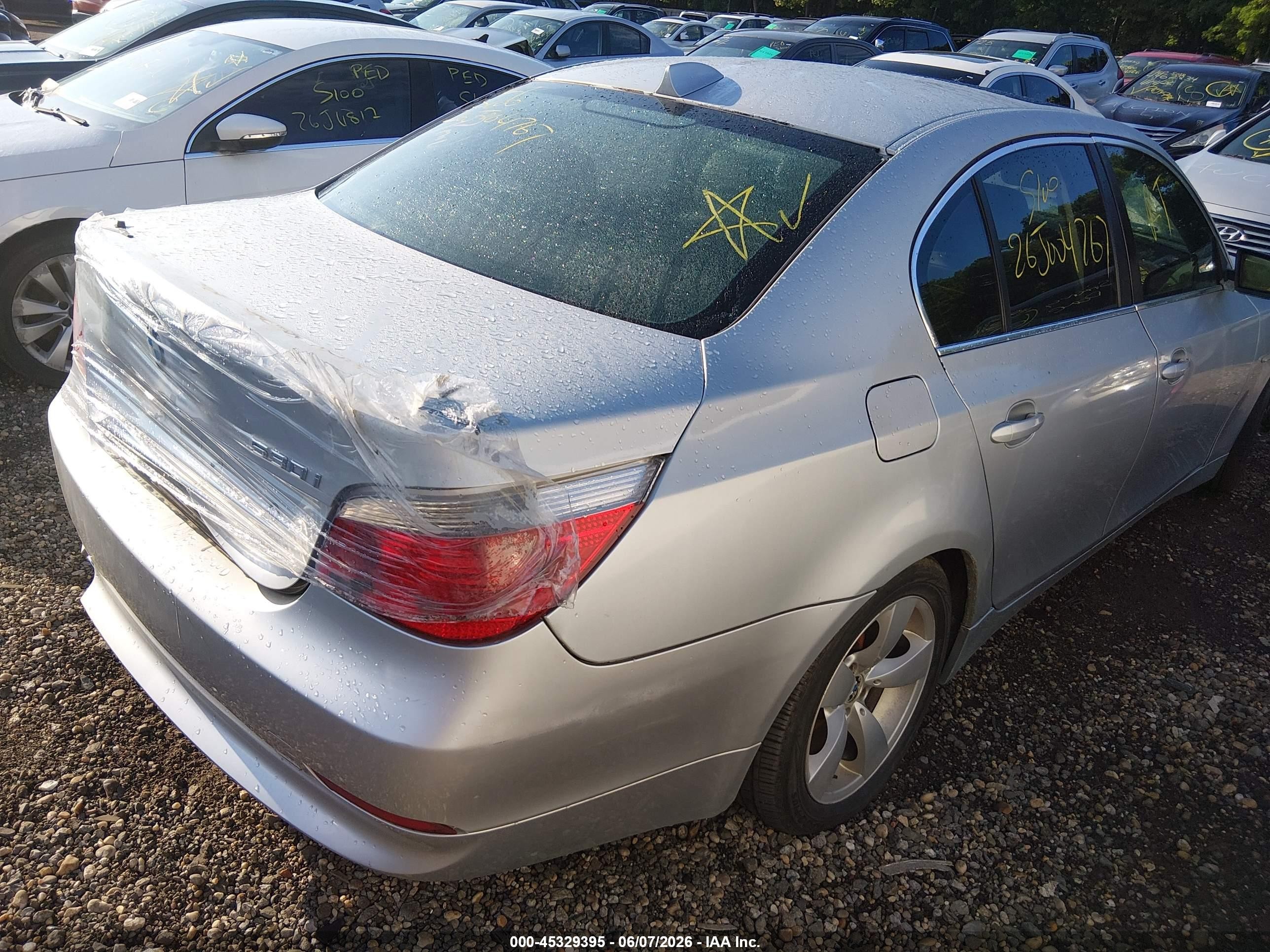2004 Bmw 530i   Silver vin: WBANA73524B803919